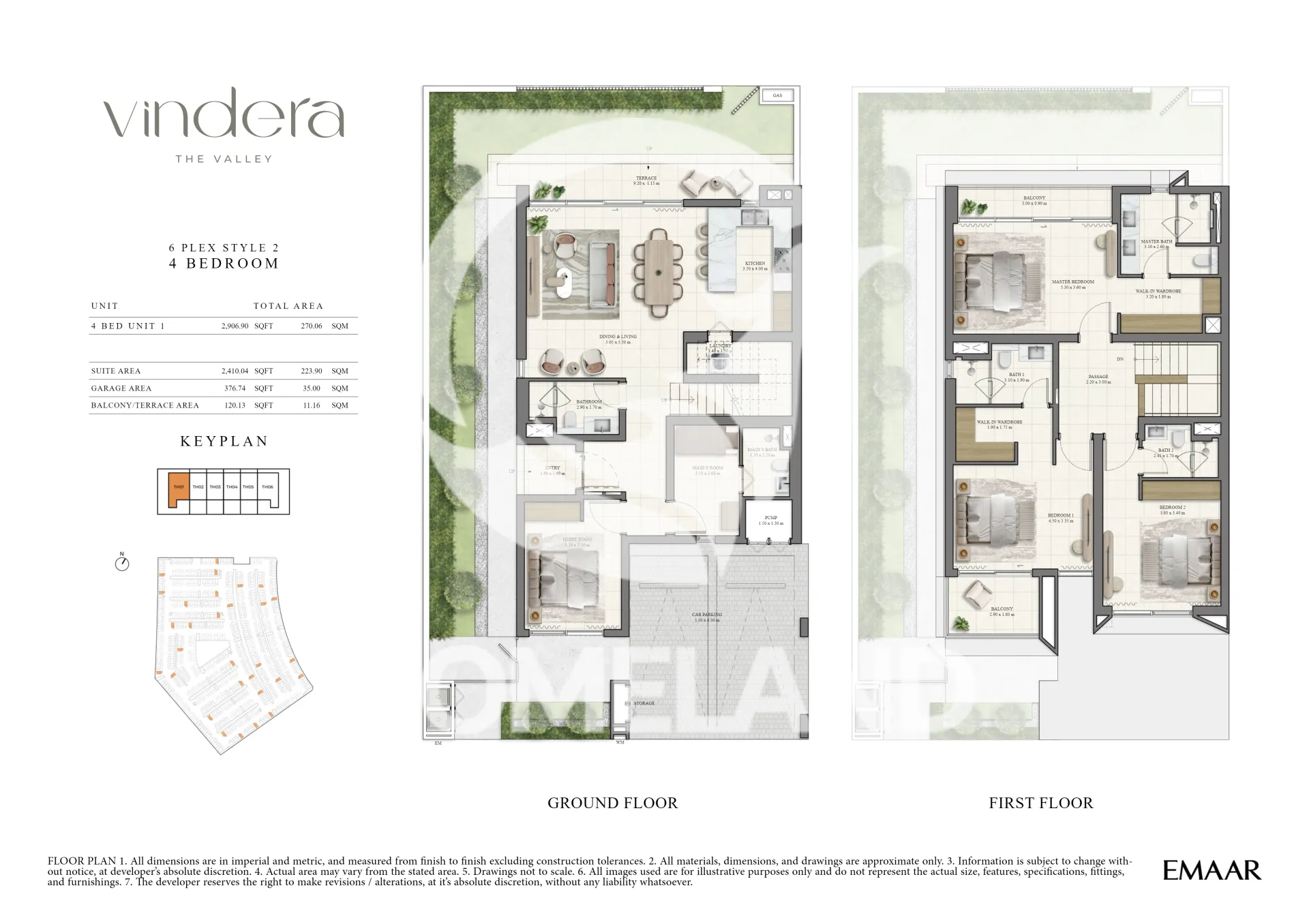 6 Plex Style 2 - 4 Bedroom