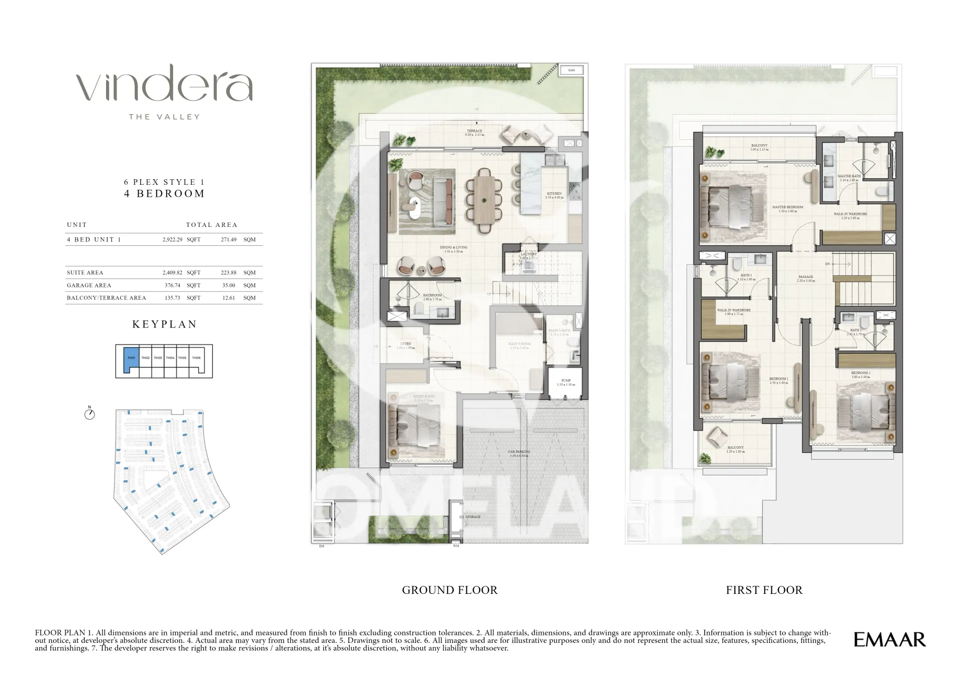 6 Plex Style 1 - 4 Bedroom