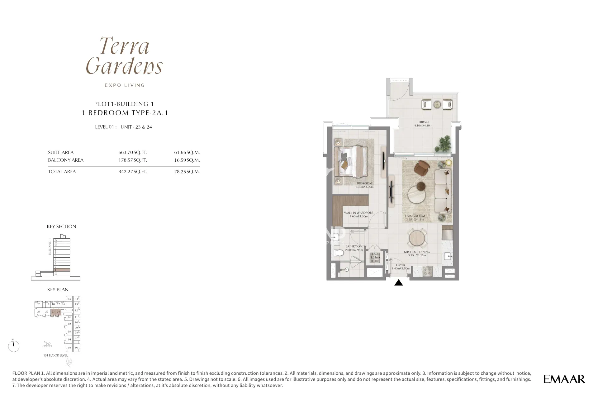 1 Bedroom Type 2A.1