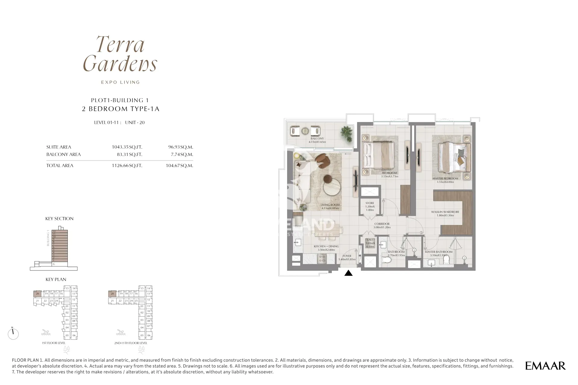 2 Bedroom Type 1A