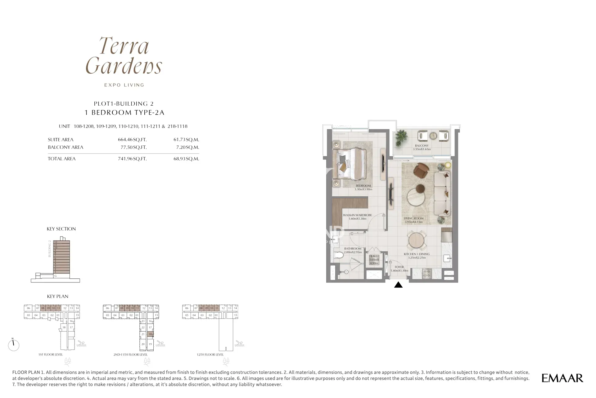 1 Bedroom Type 2A