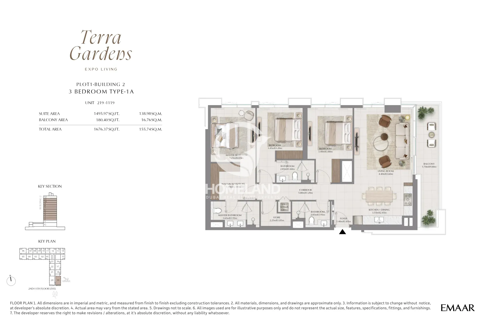 2 Bedroom Type 1A