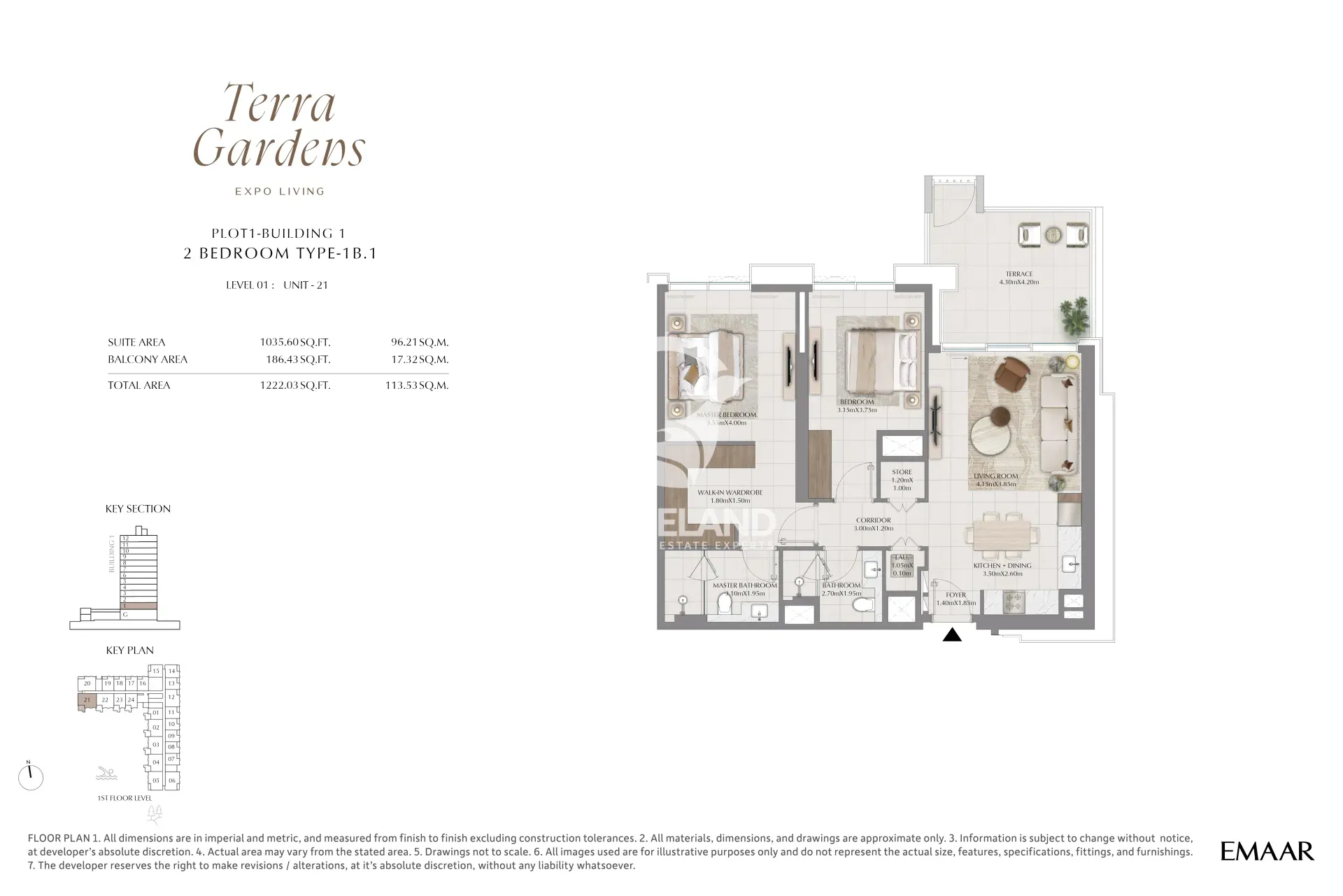 2 Bedroom Type 1B.1