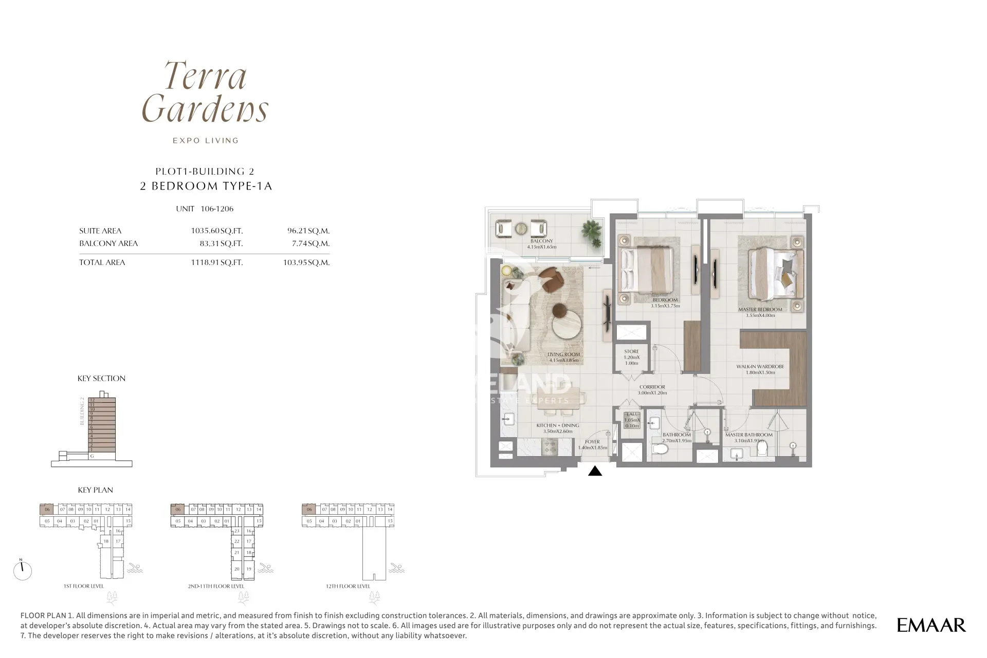 2 Bedroom Type 1A