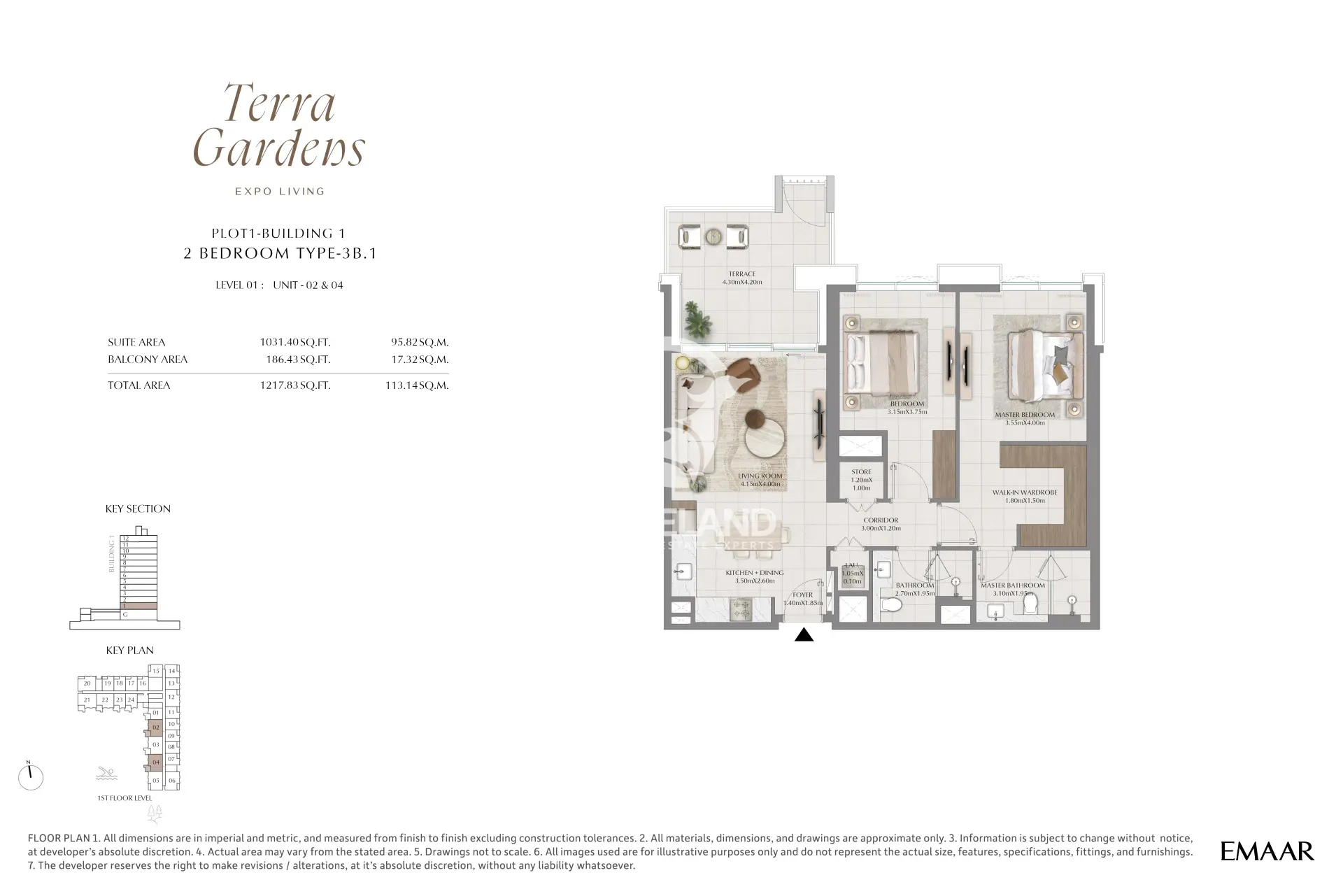 2 Bedroom Type 3B.1