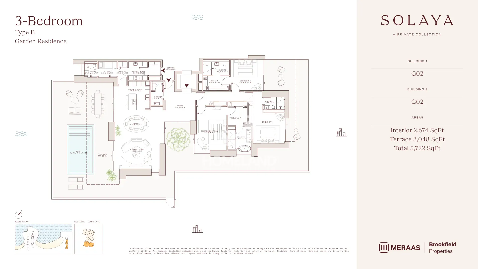 3 BR Type B - Garden residences