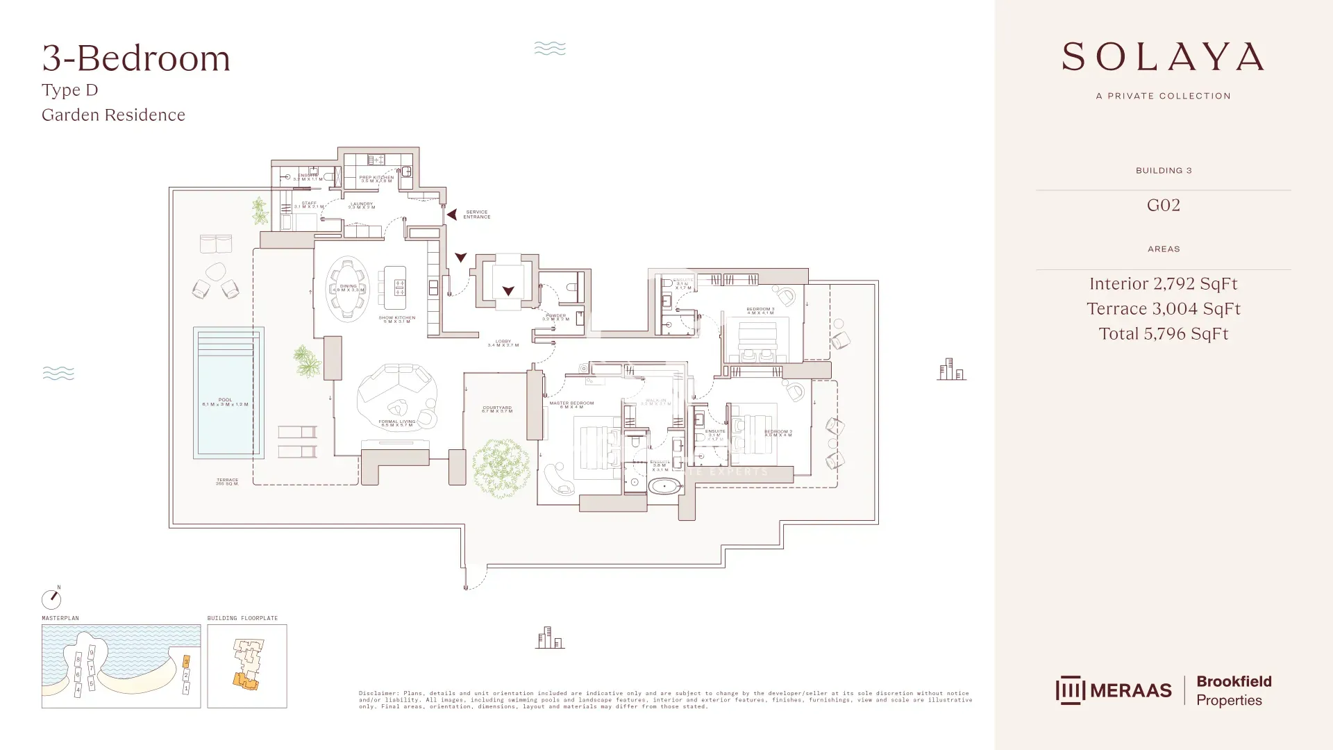 3 BR Type D - Garden residences