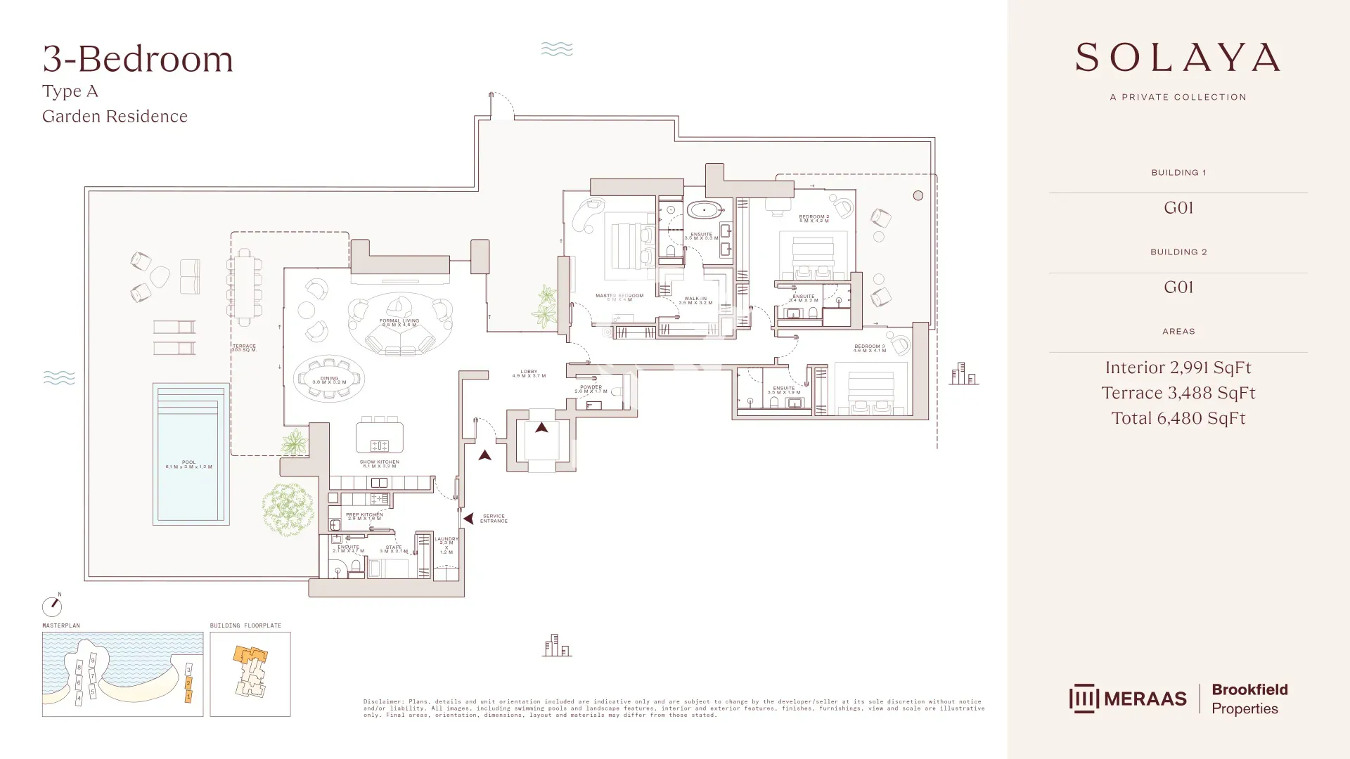 3 BR Type A - Garden residences
