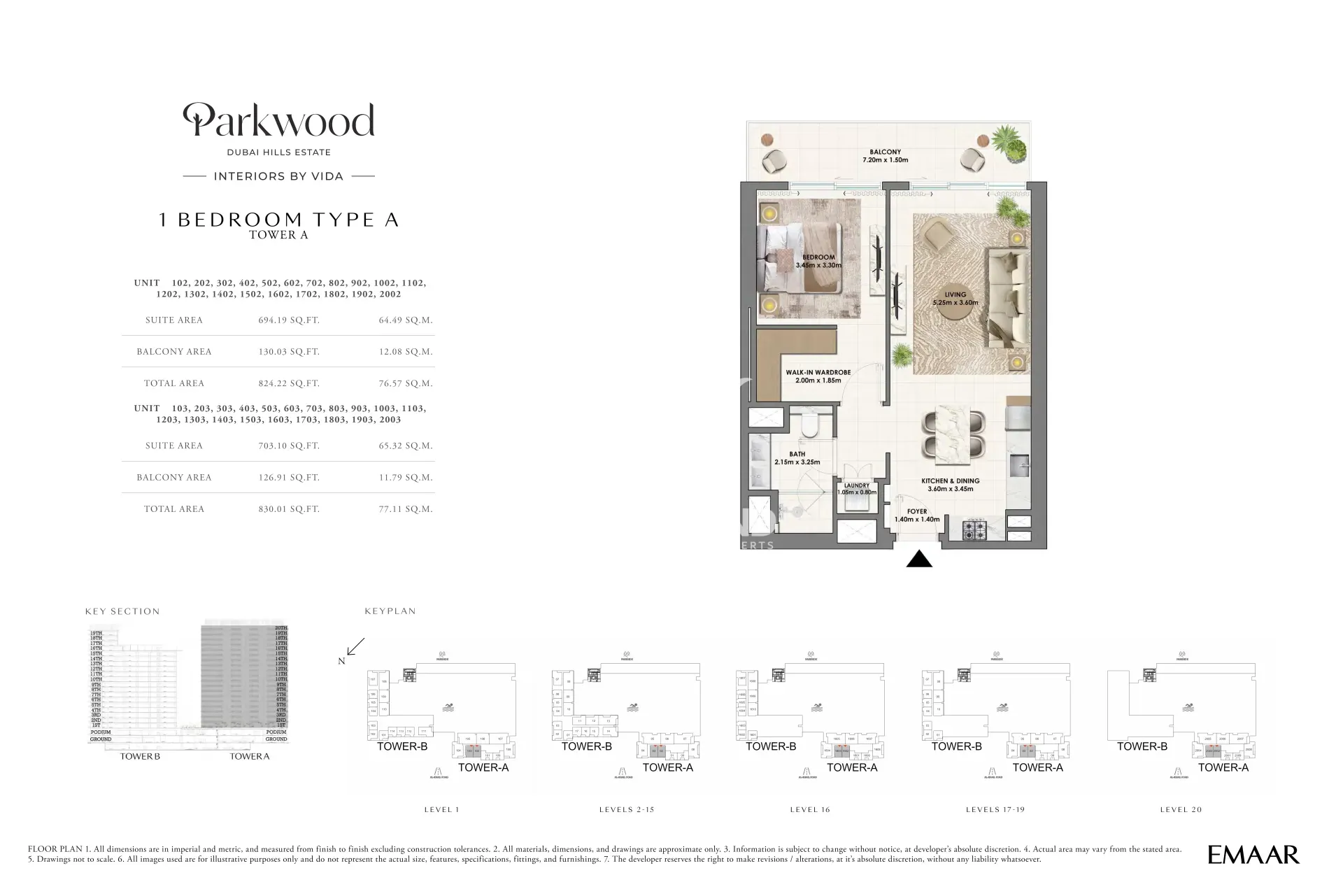 1 BR Type A-Tower A