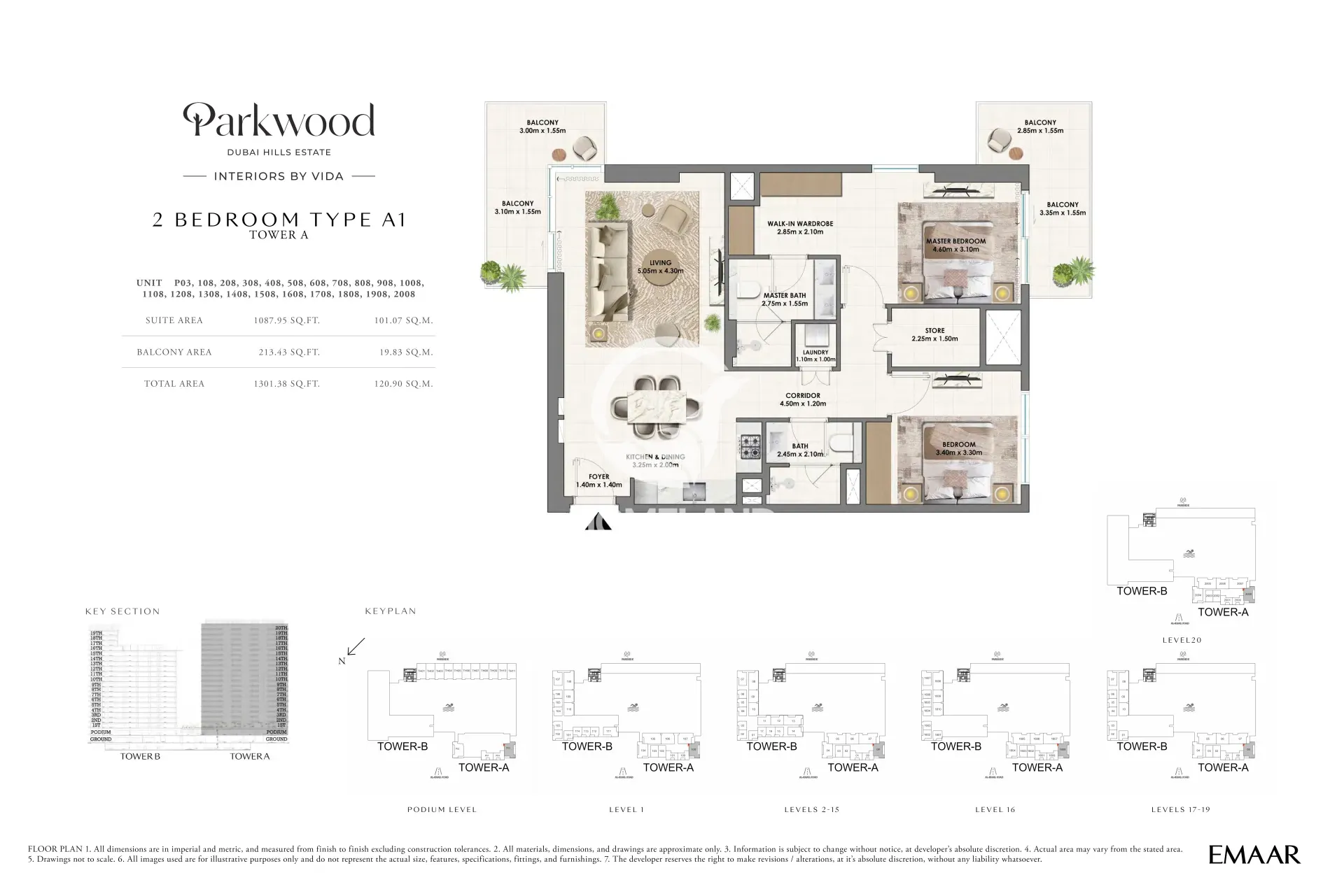 1 BR Type A1-Tower A