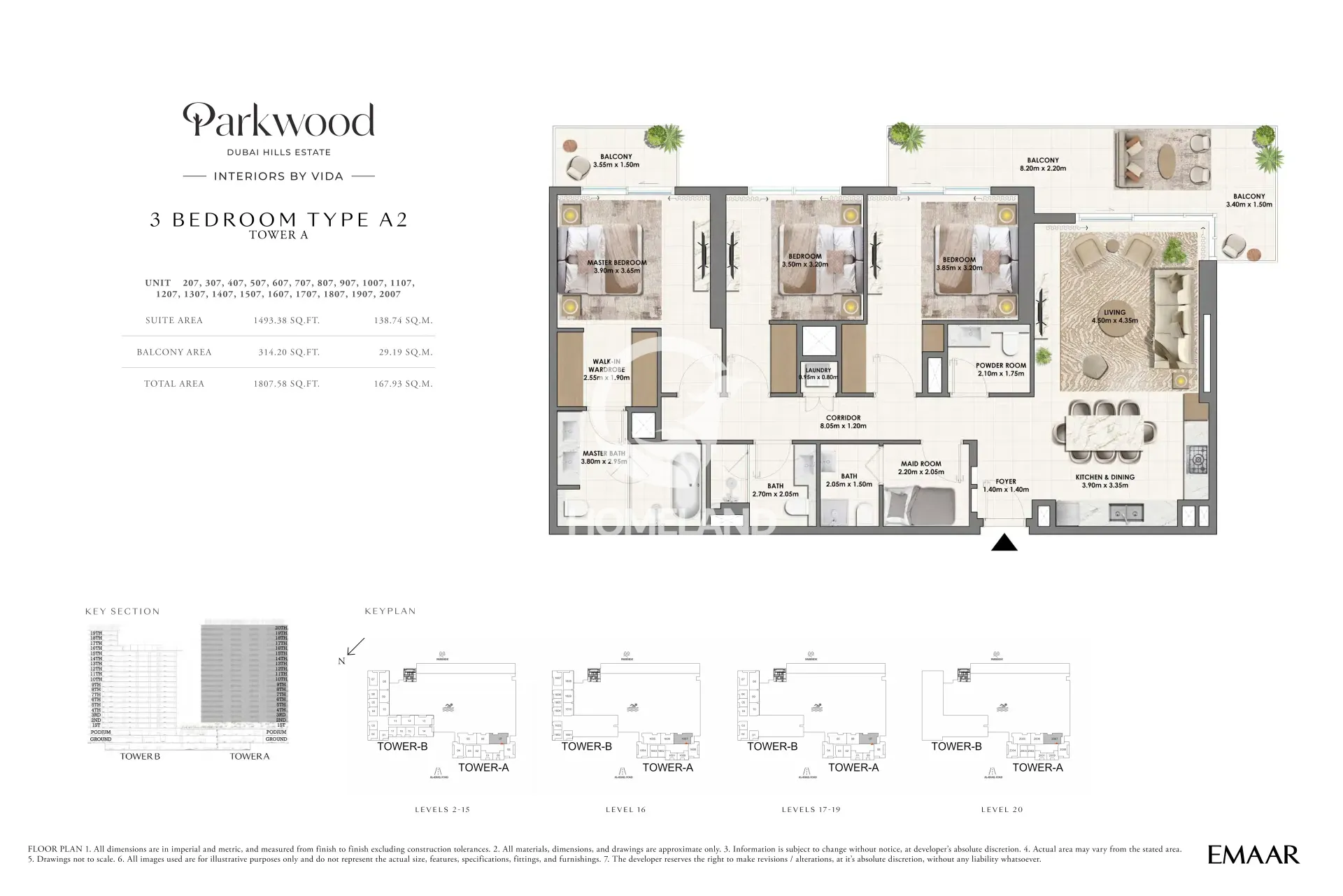 2 BR Type A2 -Tower A
