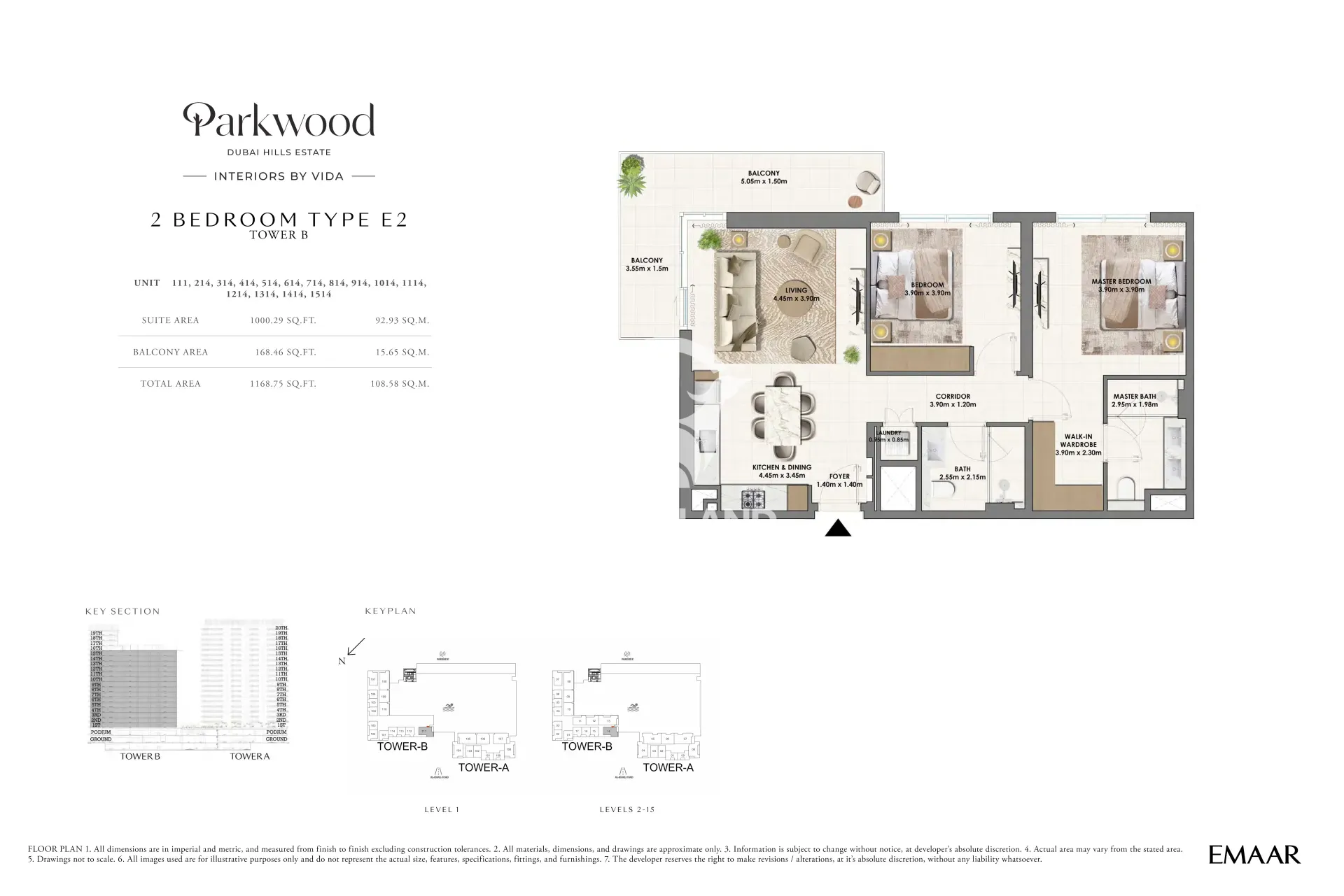 2 BR Type E2 -Tower B
