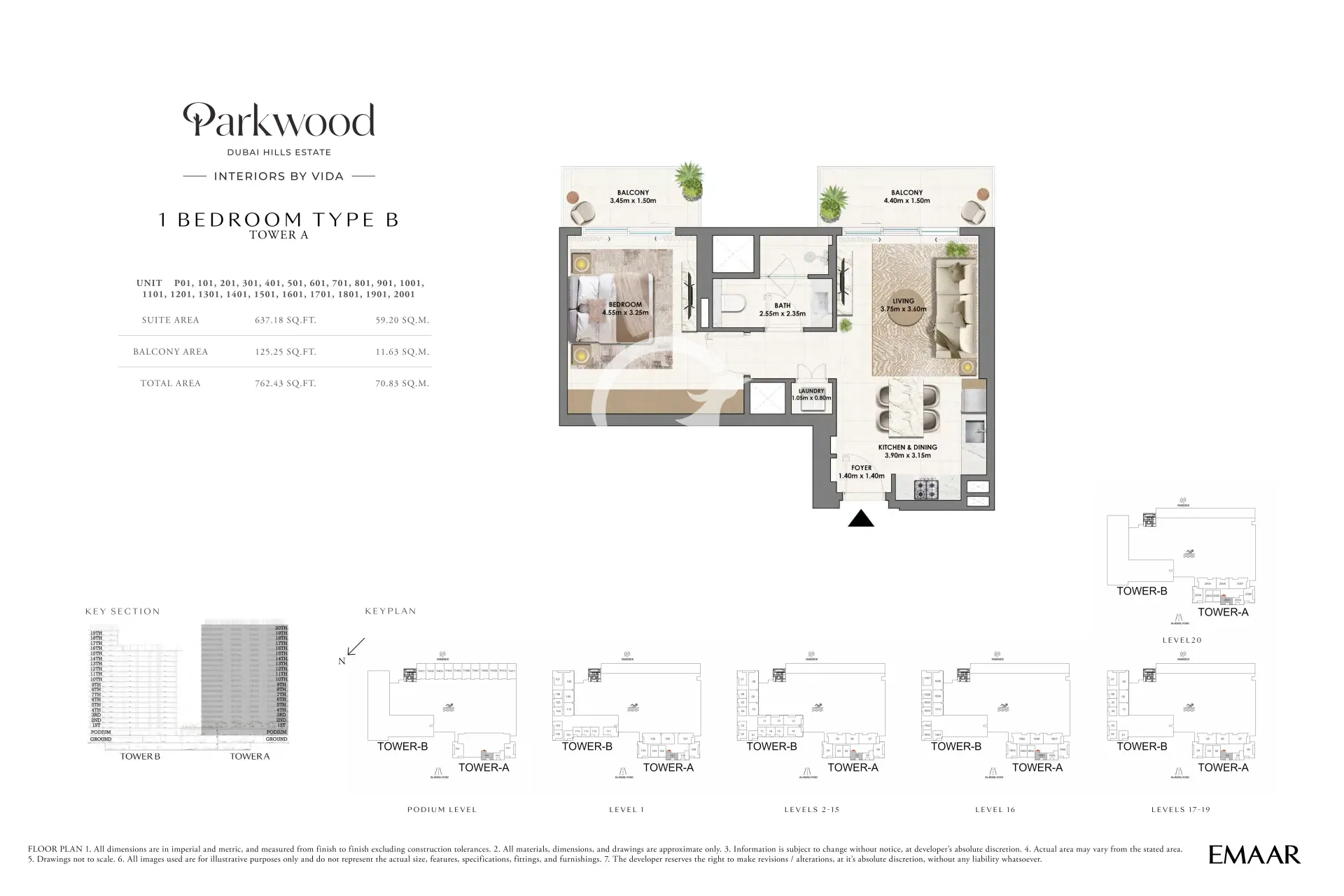 1 BR Type B-Tower A