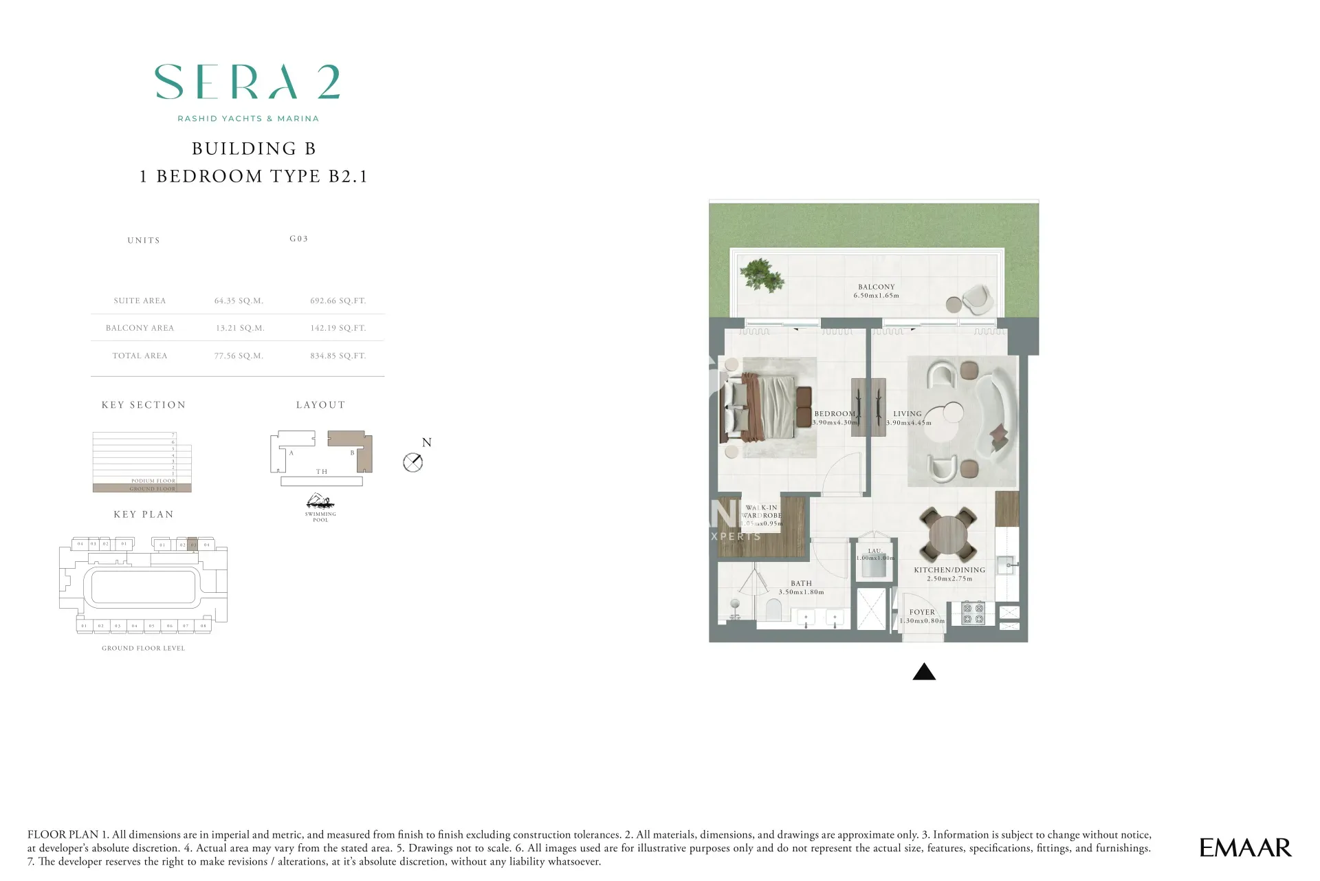 1BR Type B2.1