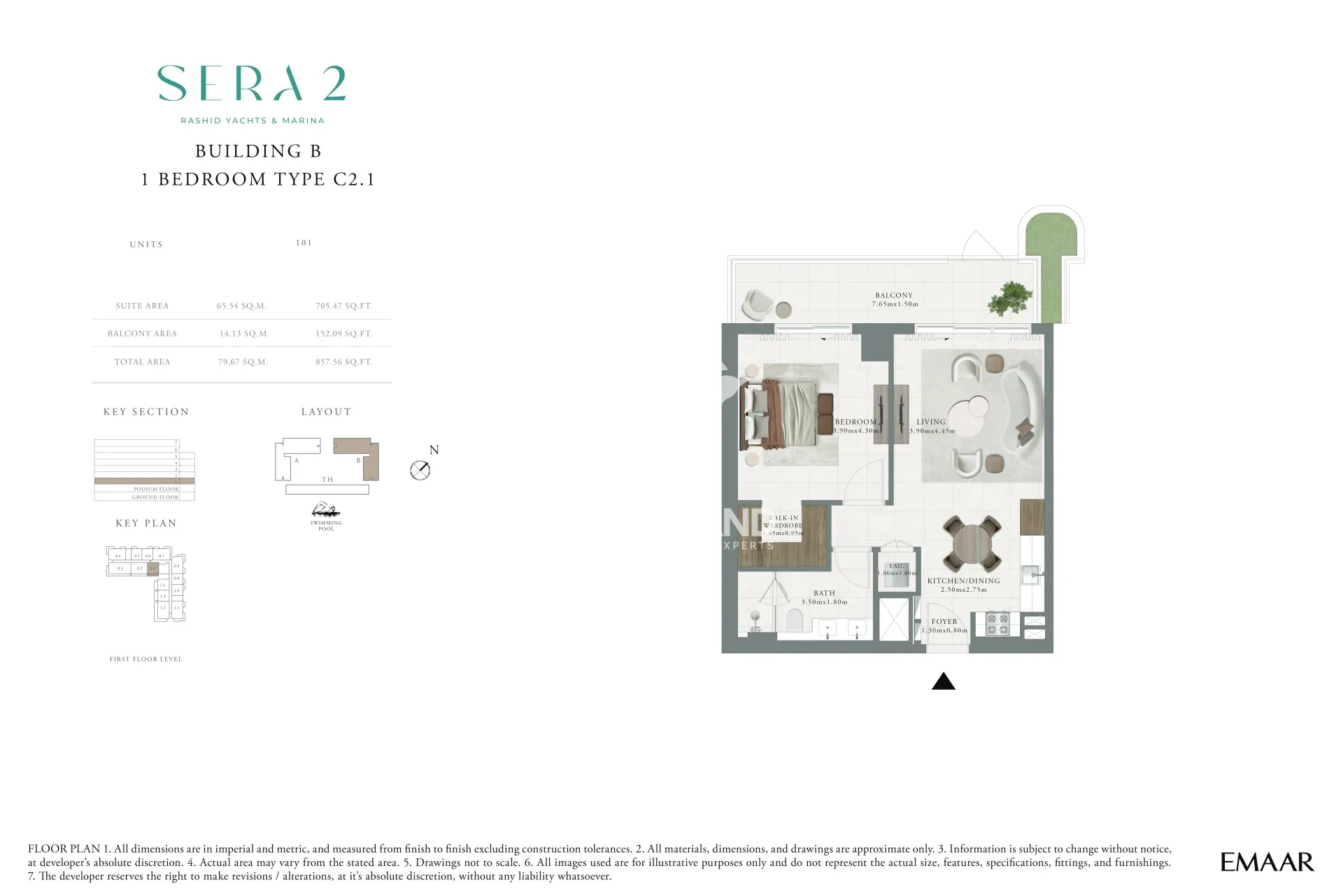 1BR Type C2.1