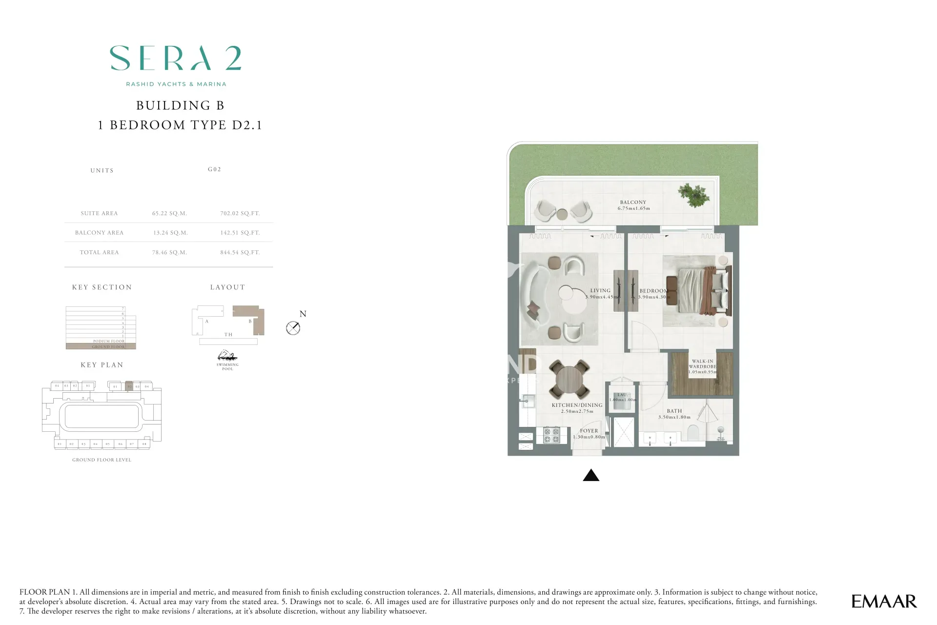 1BR Type D2.1
