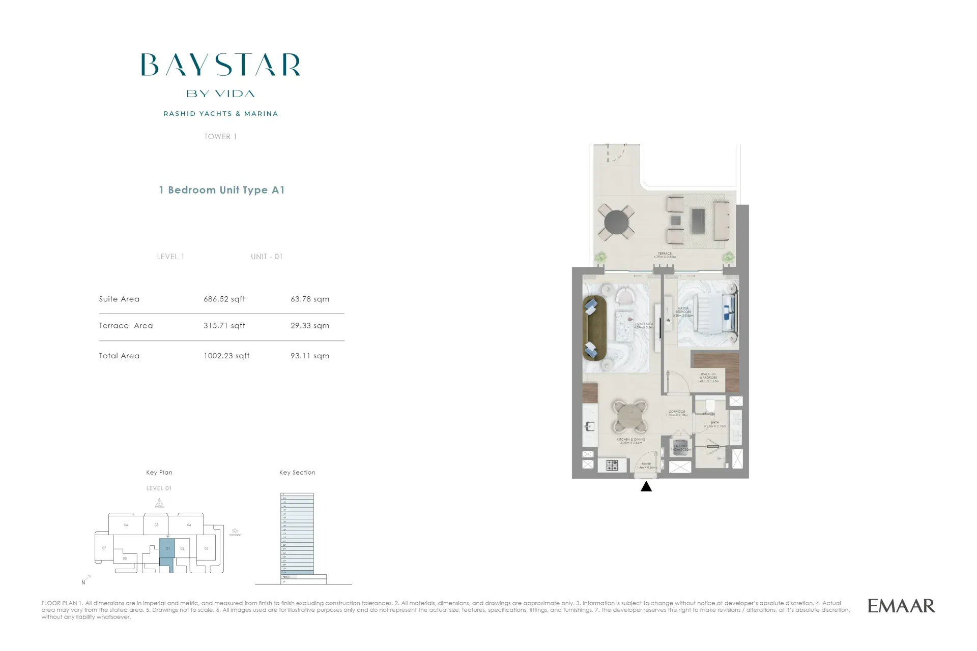 1 BR Type A1