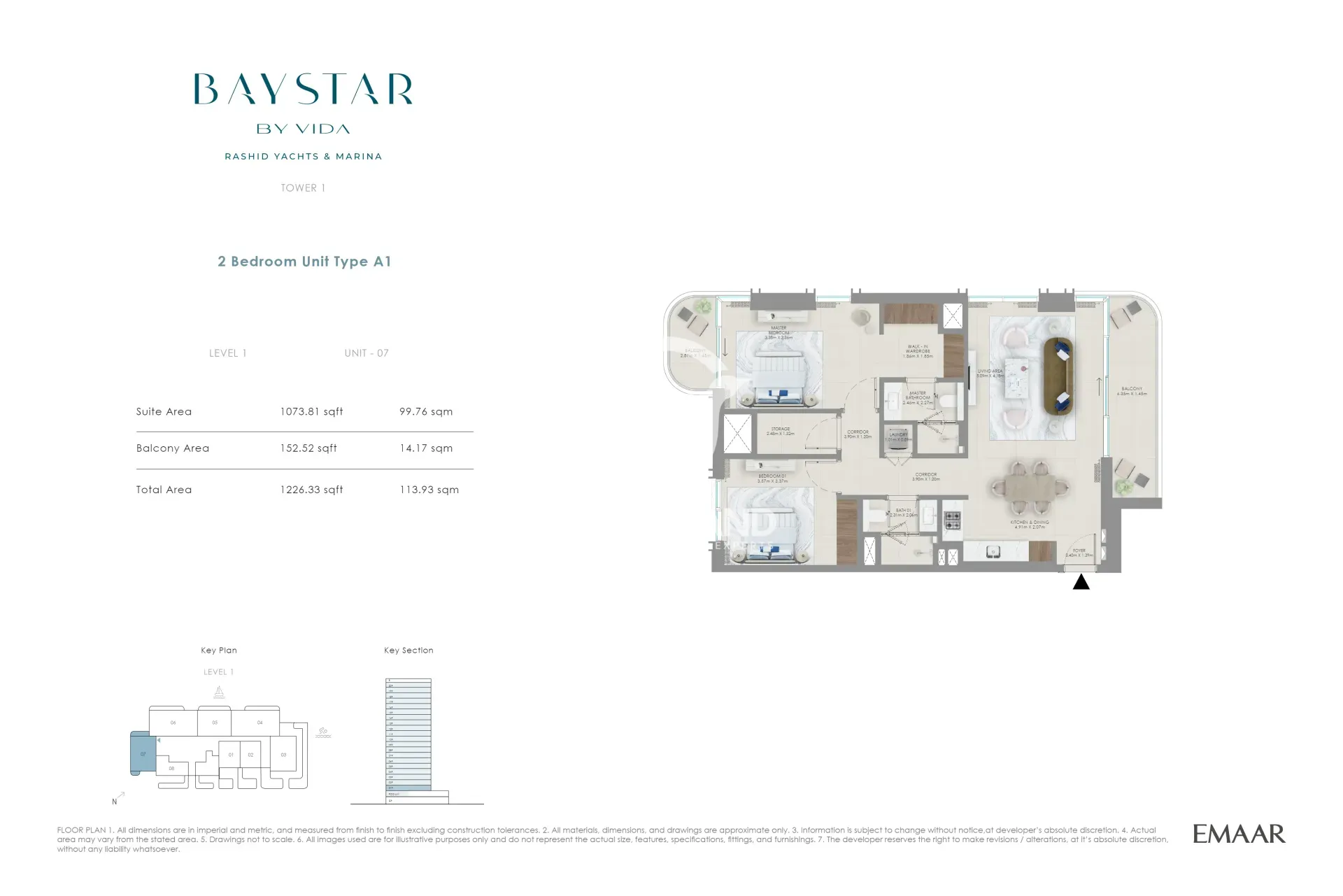 1 BR Type A1