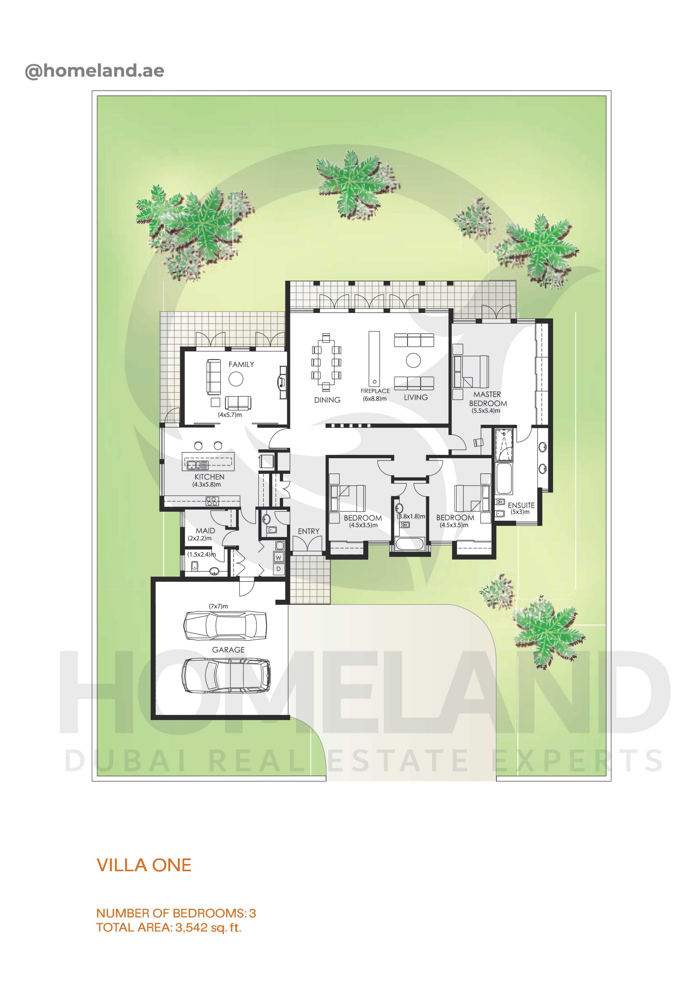 Savannah, Villa One, 3 BR, 3542 SQFT