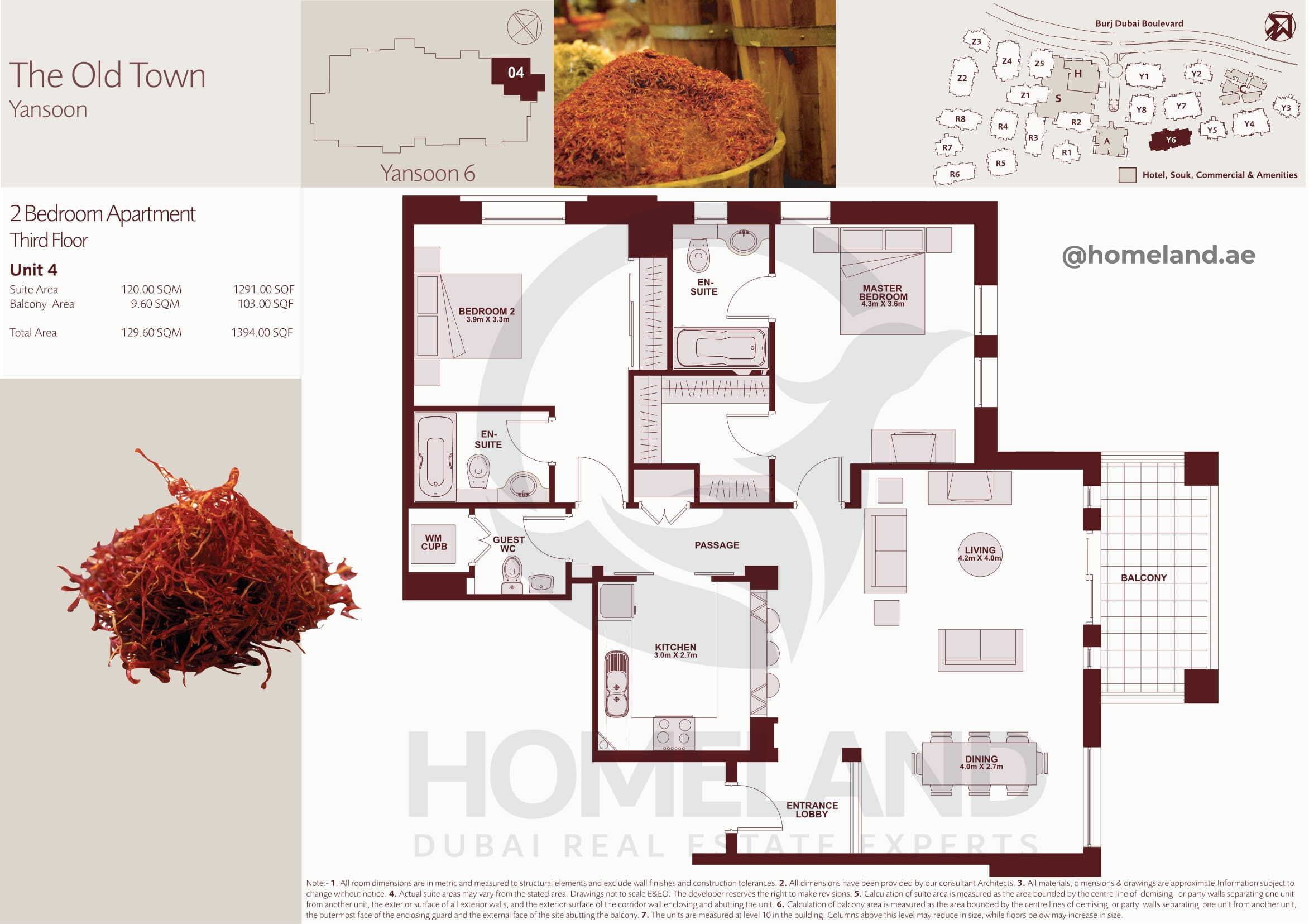 The Old Town Yansoon 6, Third Floor, 2 BR, Unit 4, 1394 SQFT