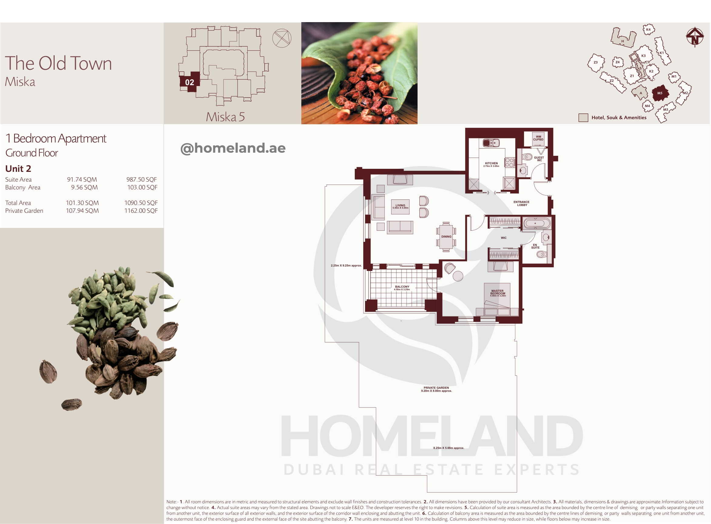 The Old Town Miska 5, Ground Floor, 1 BR, Unit 2, 1090+Garden SQFT