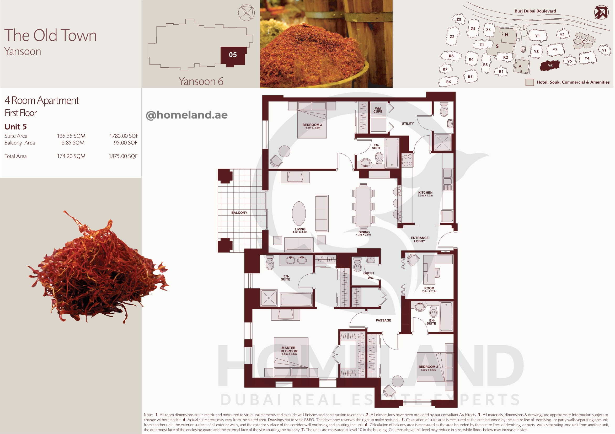 The Old Town Yansoon 6, First Floor, 4 BR, Unit 5, 1875 SQFT