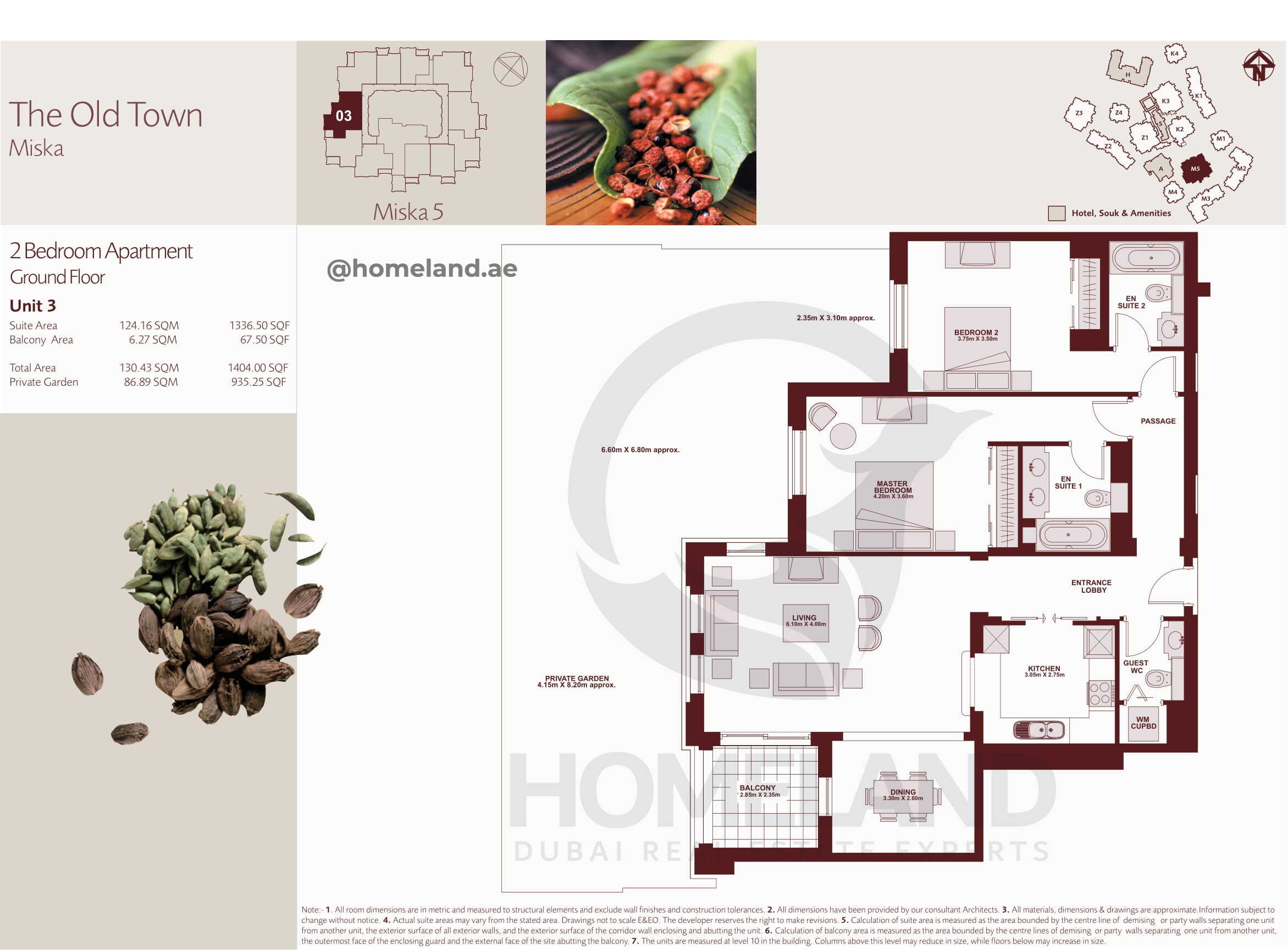 The Old Town Miska 5, Ground Floor, 2 BR, Unit 3, 1404+Garden SQFT