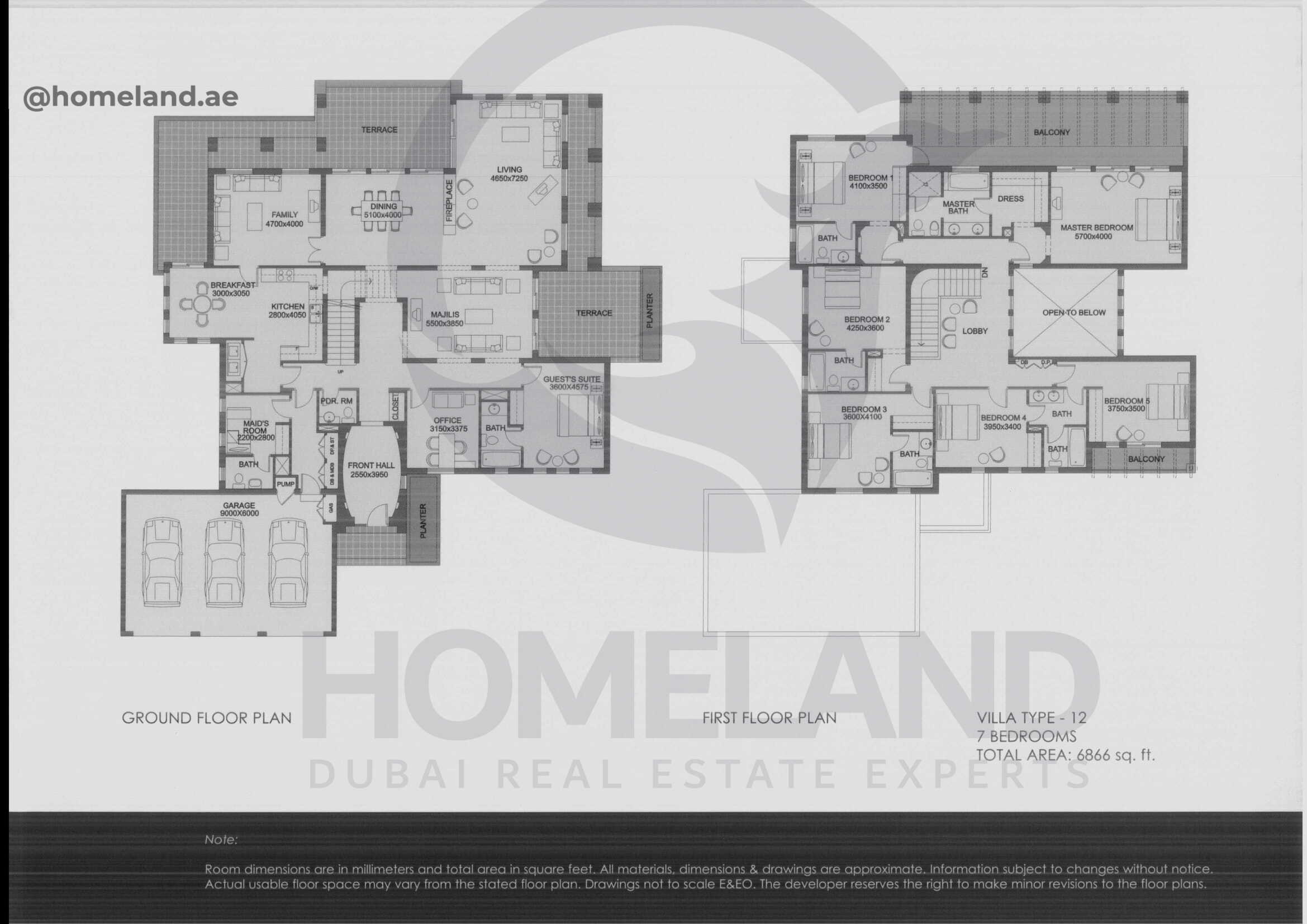 Terra Nova, Type 12, 7 BR, 6866 SQFT