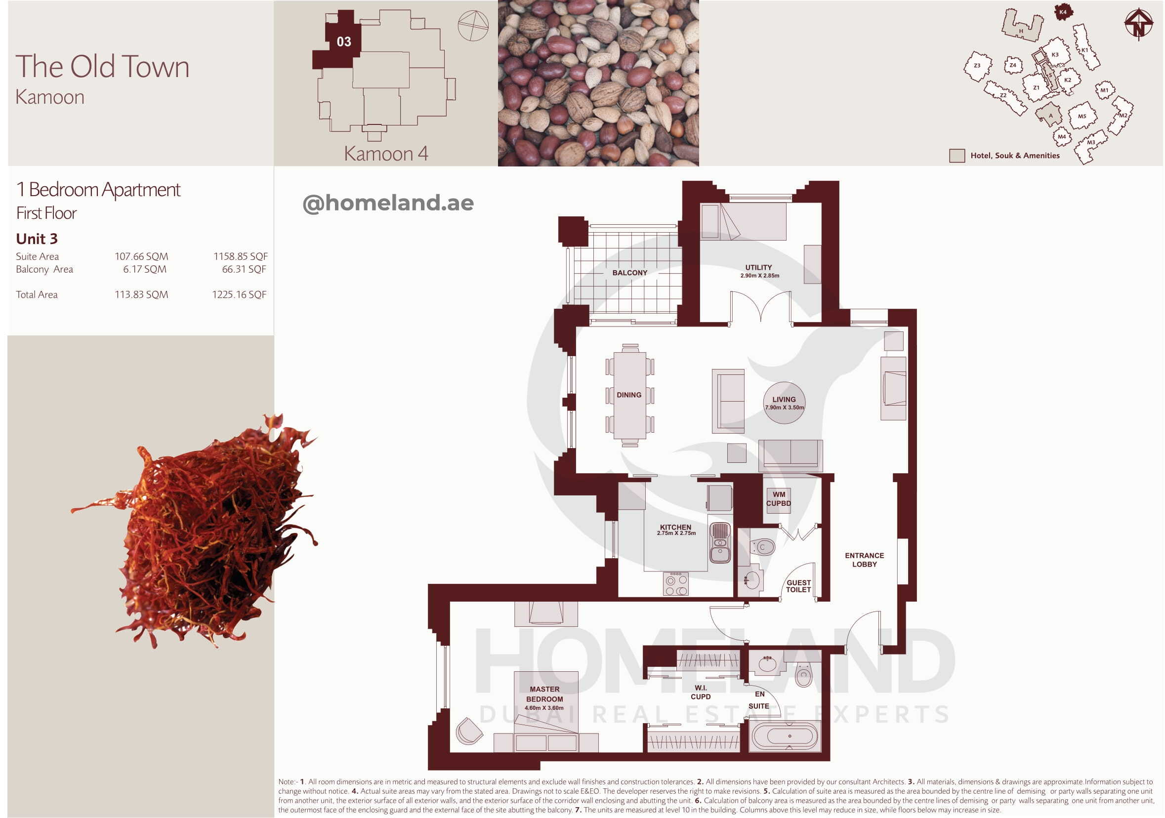 The Old Town Kamoon 4, First Floor, 1 BR, Unit 3, 1225 SQFT