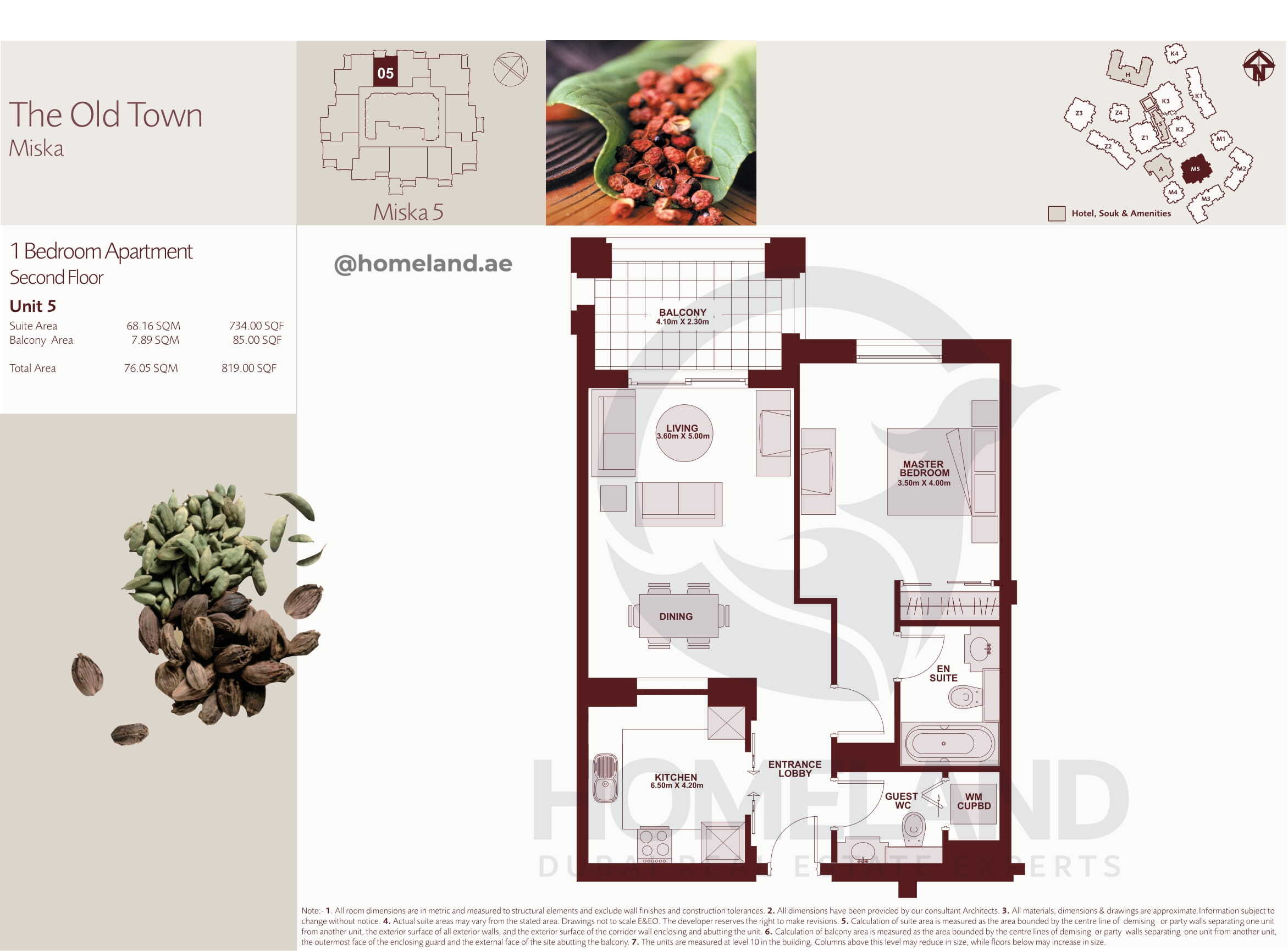 The Old Town Miska 5, Second Floor, 1 BR, Unit 5, 819 SQFT