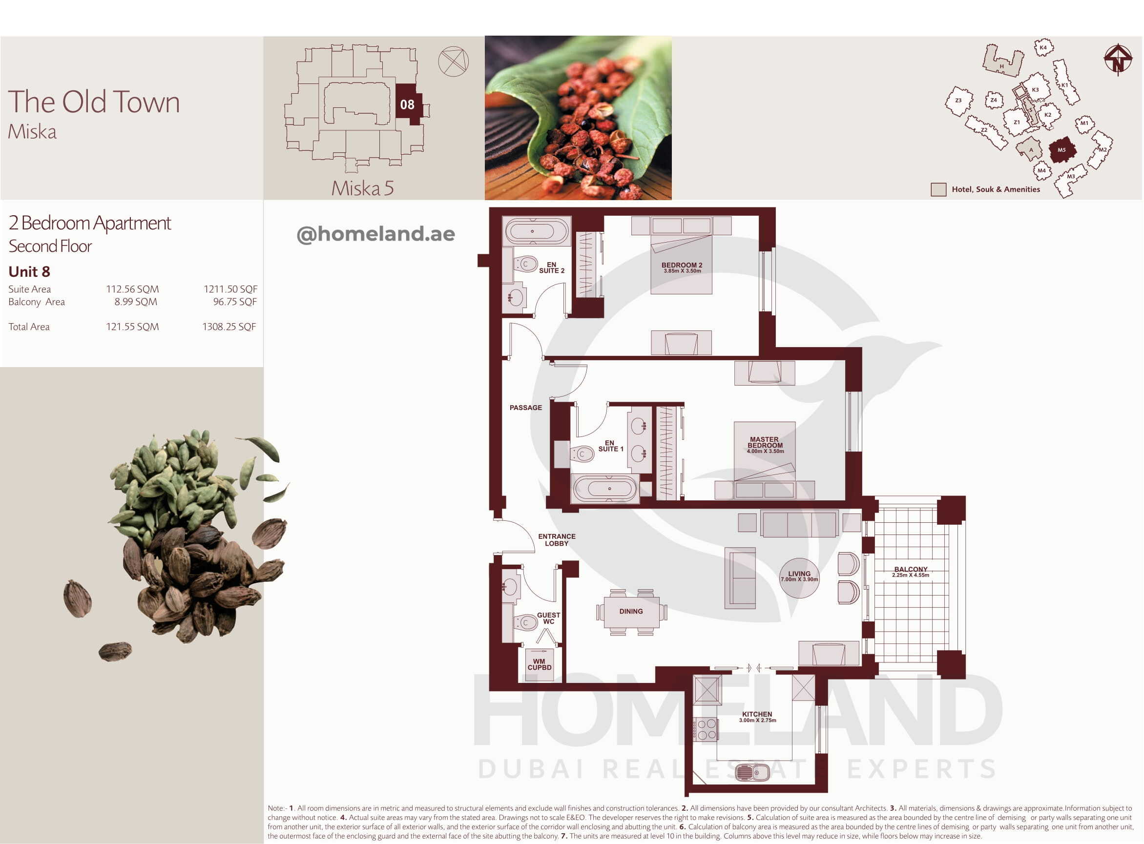 The Old Town Miska 5, Second Floor, 2 BR, Unit 8, 1308 SQFT