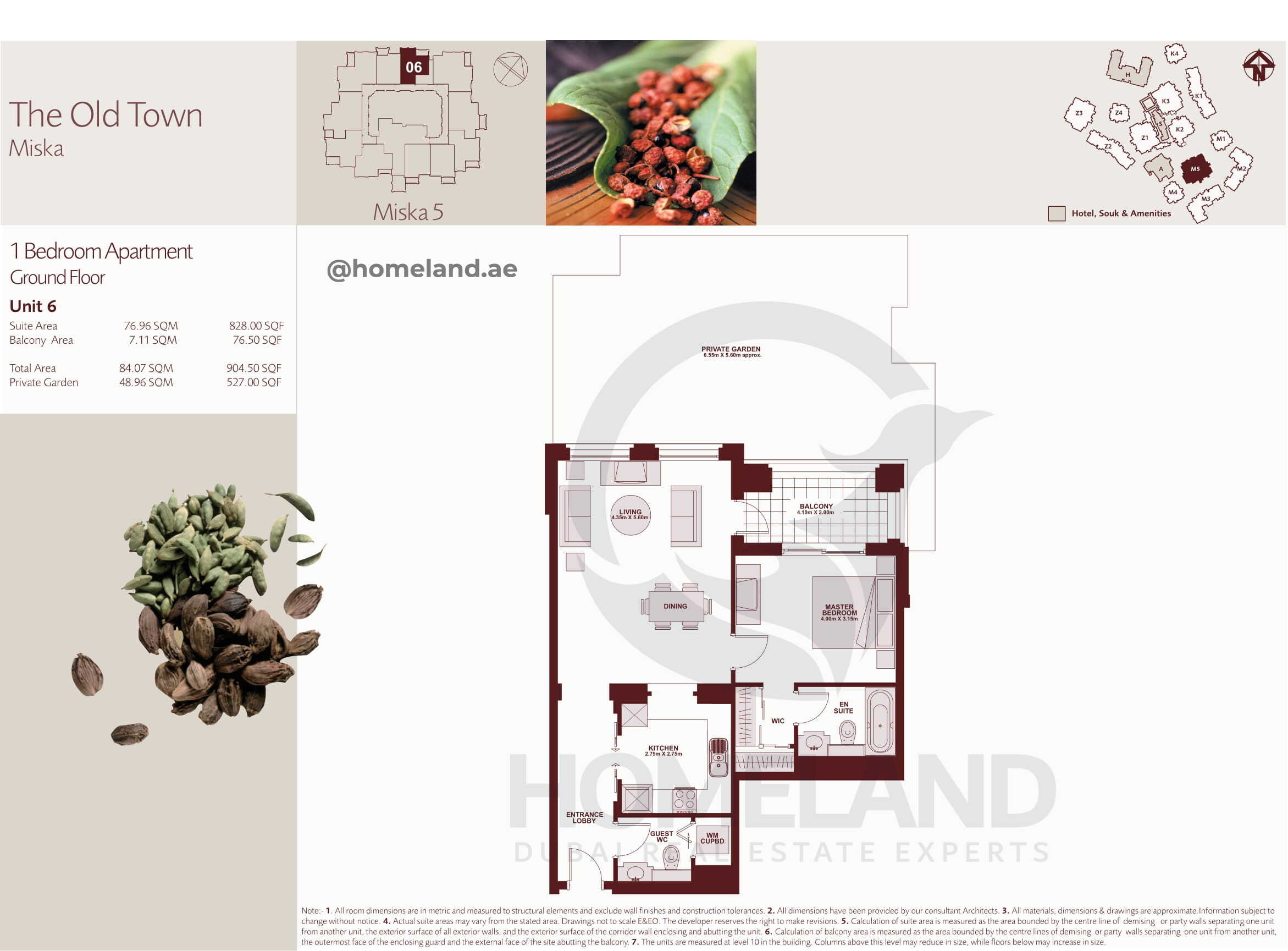 The Old Town Miska 5, Ground Floor, 1 BR, Unit 6, 904+Garden SQFT