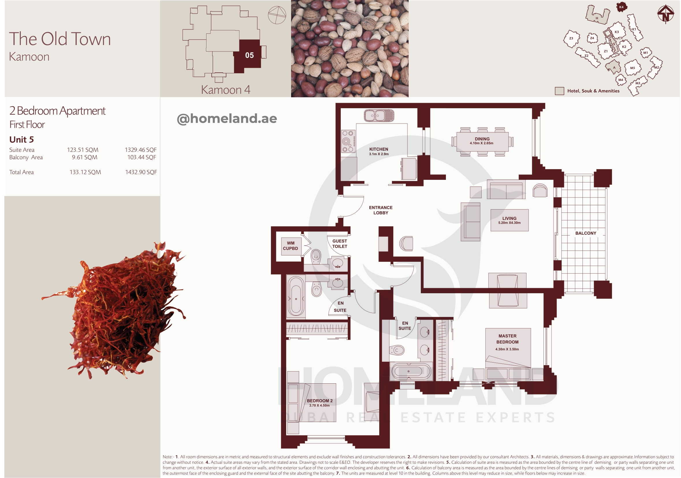 The Old Town Kamoon 4, First Floor, 2 BR, Unit 5, 1432 SQFT