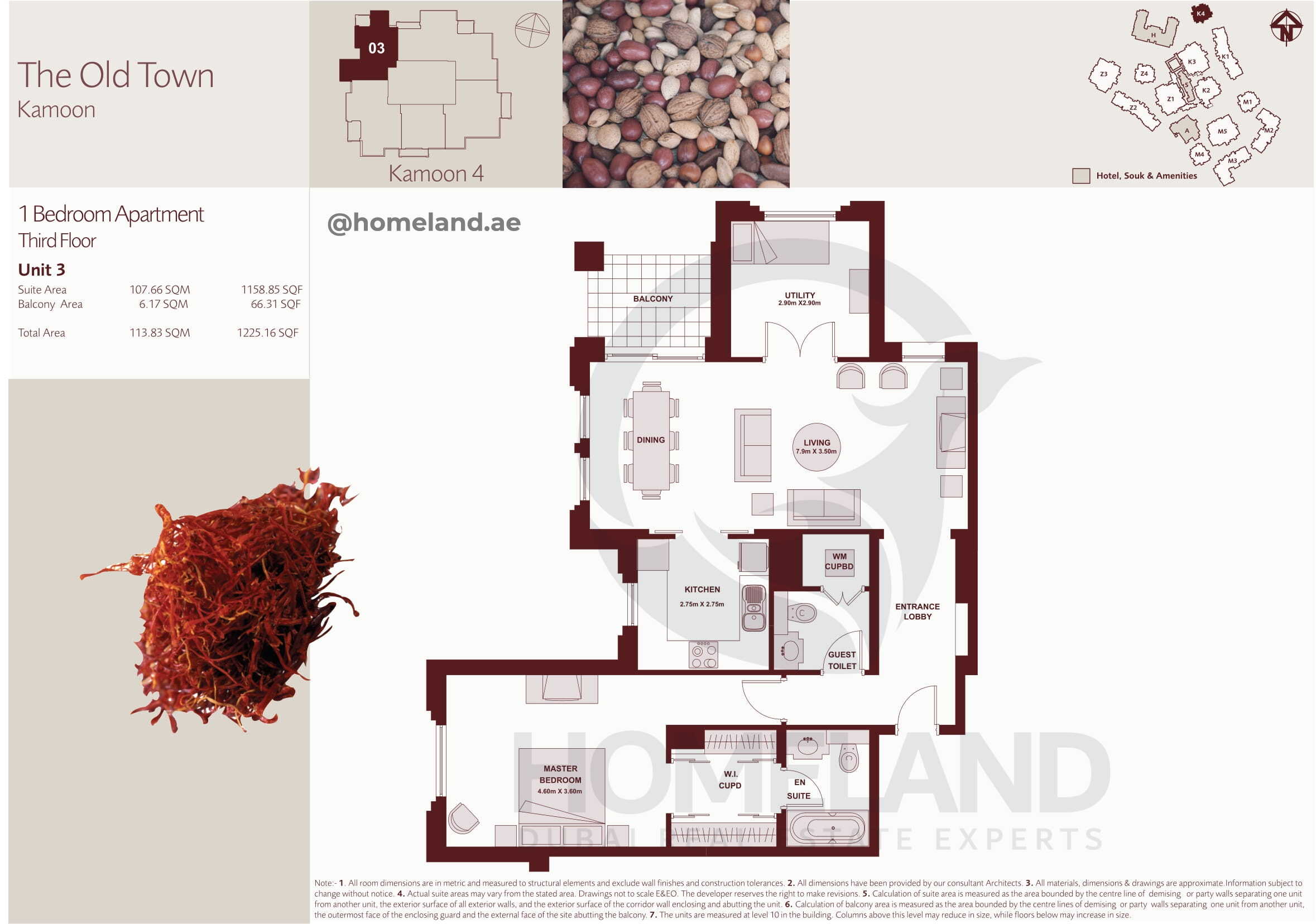 The Old Town Kamoon 4, Third Floor, 1 BR, Unit 3, 1225 SQFT