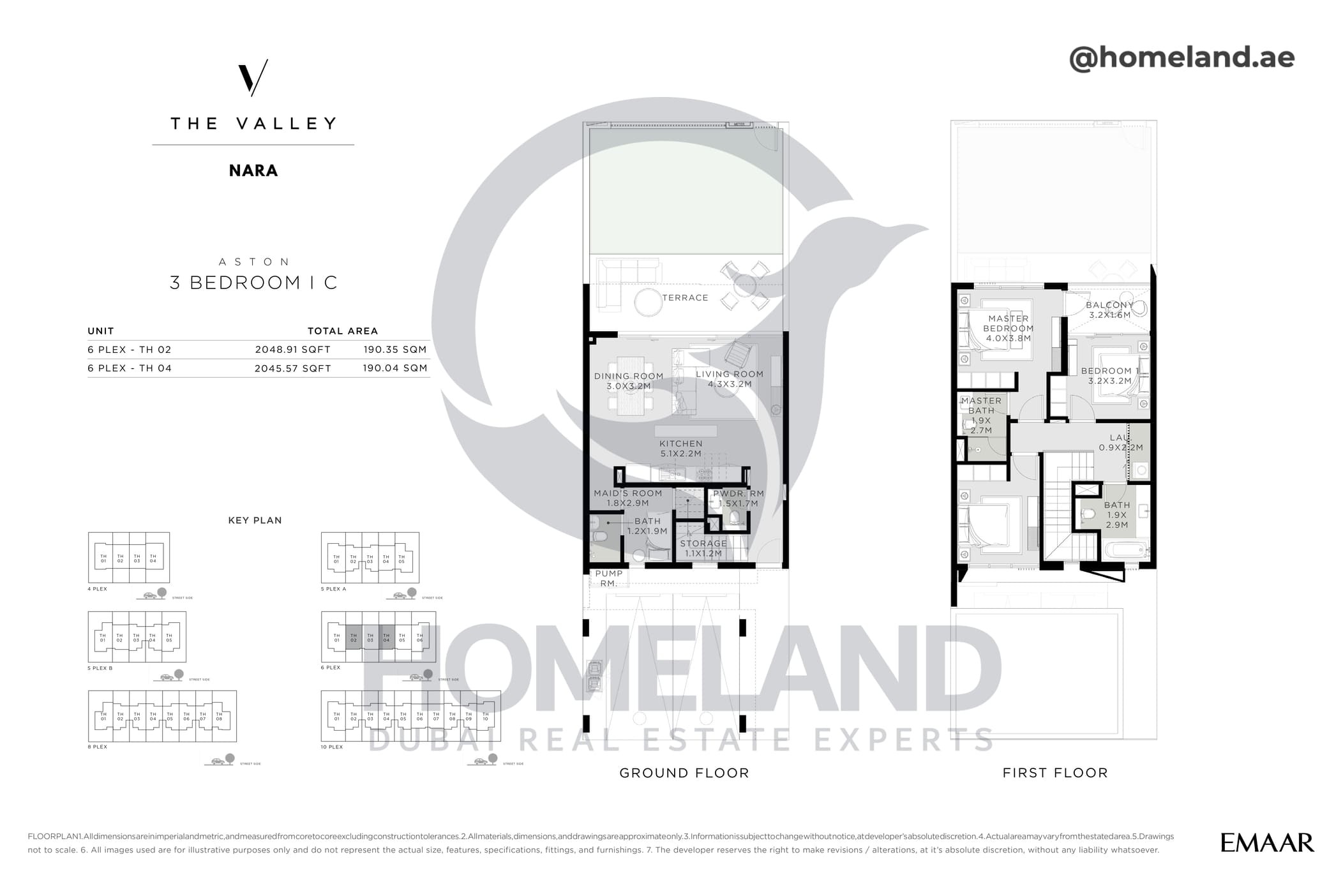 The Valley, Nara, Aston, 3 BR, Type C, Unit 6 Plex - TH 02-04. 2048 SQFT