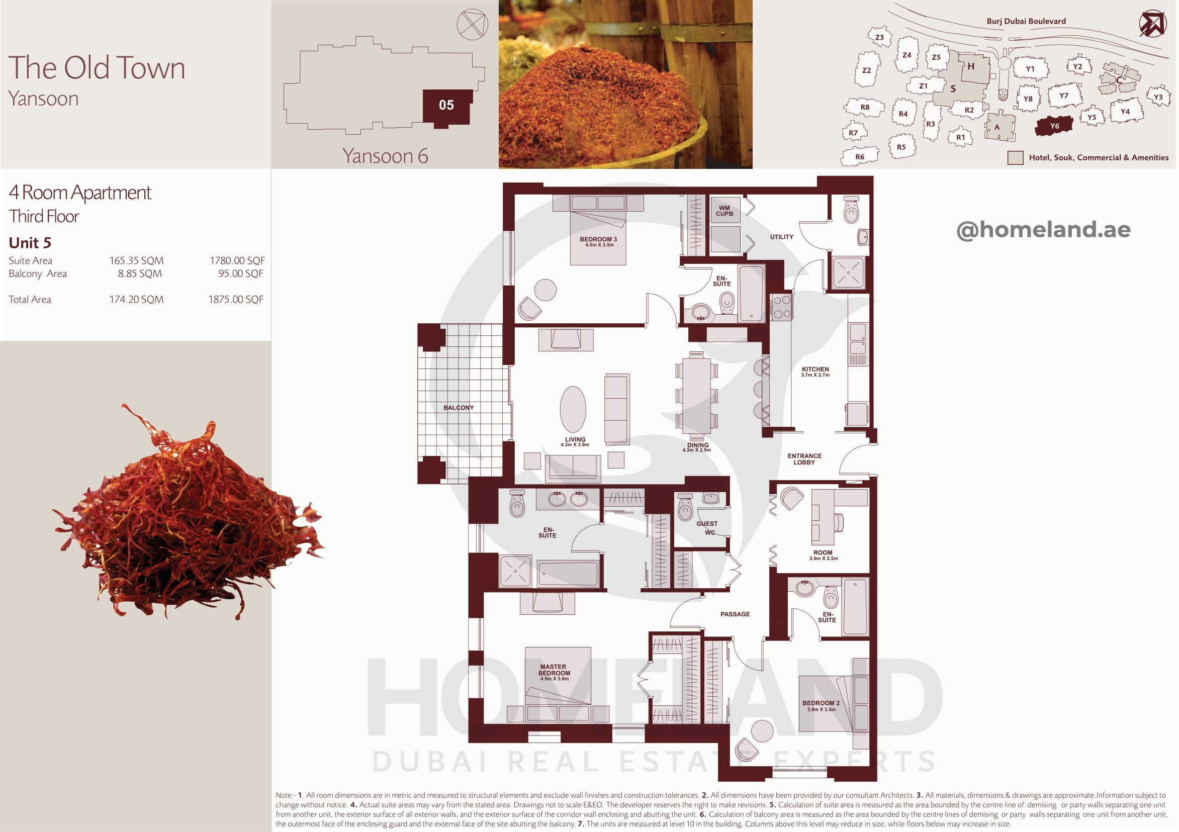 The Old Town Yansoon 6, Third Floor, 4 BR, Unit 5, 1875 SQFT
