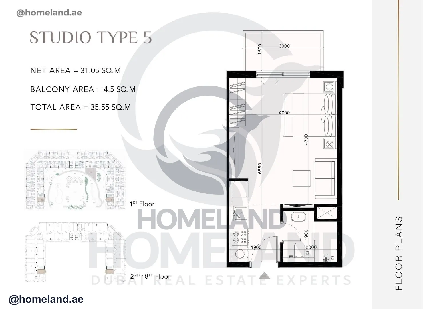Laya Heights, Studio, Type 5, 376 SQFT