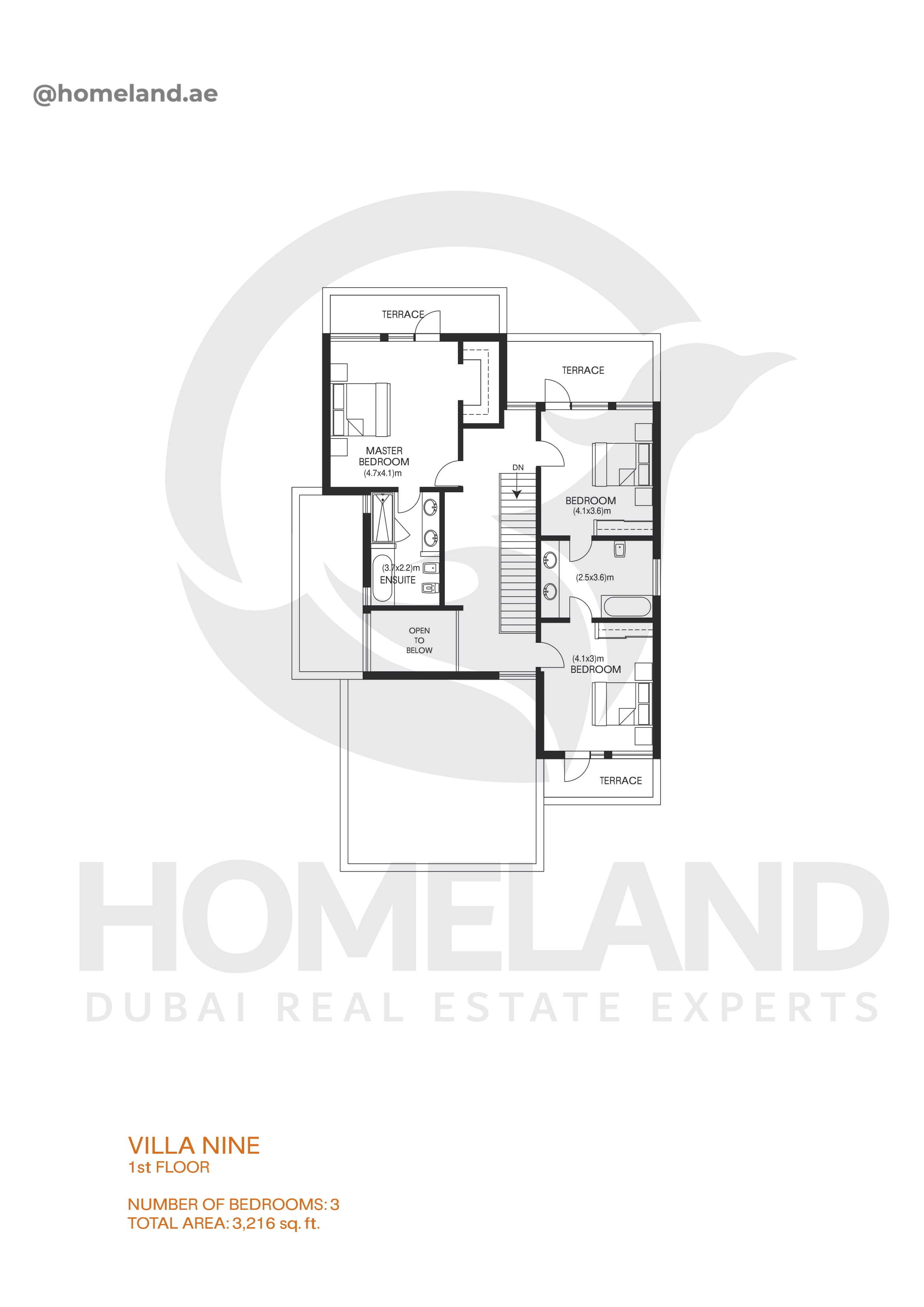 Savannah, Villa Nine, 3 BR, 3216 SQFT, First Floor