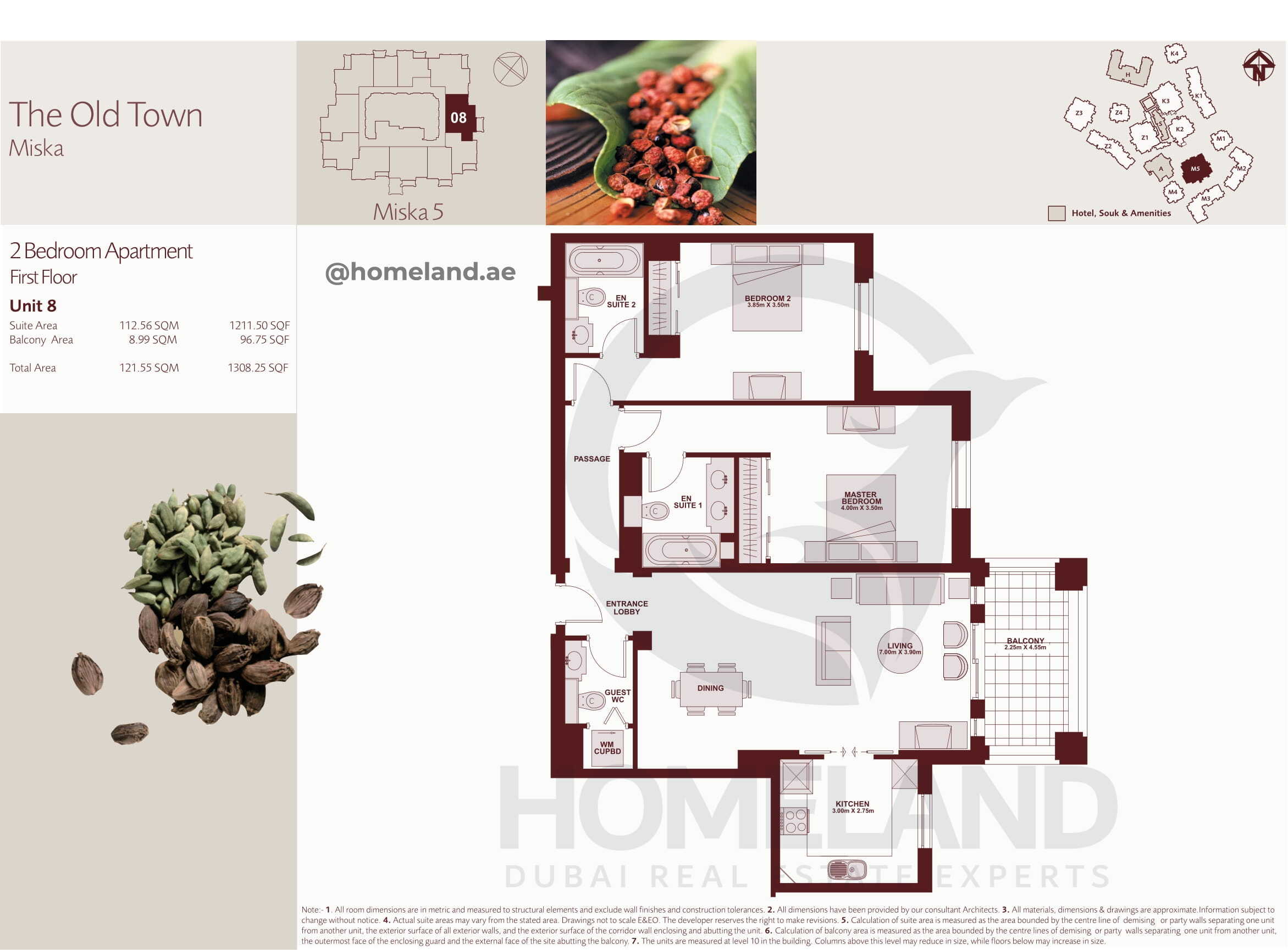 The Old Town Miska 5, First Floor, 2 BR, Unit 8, 1308 SQFT