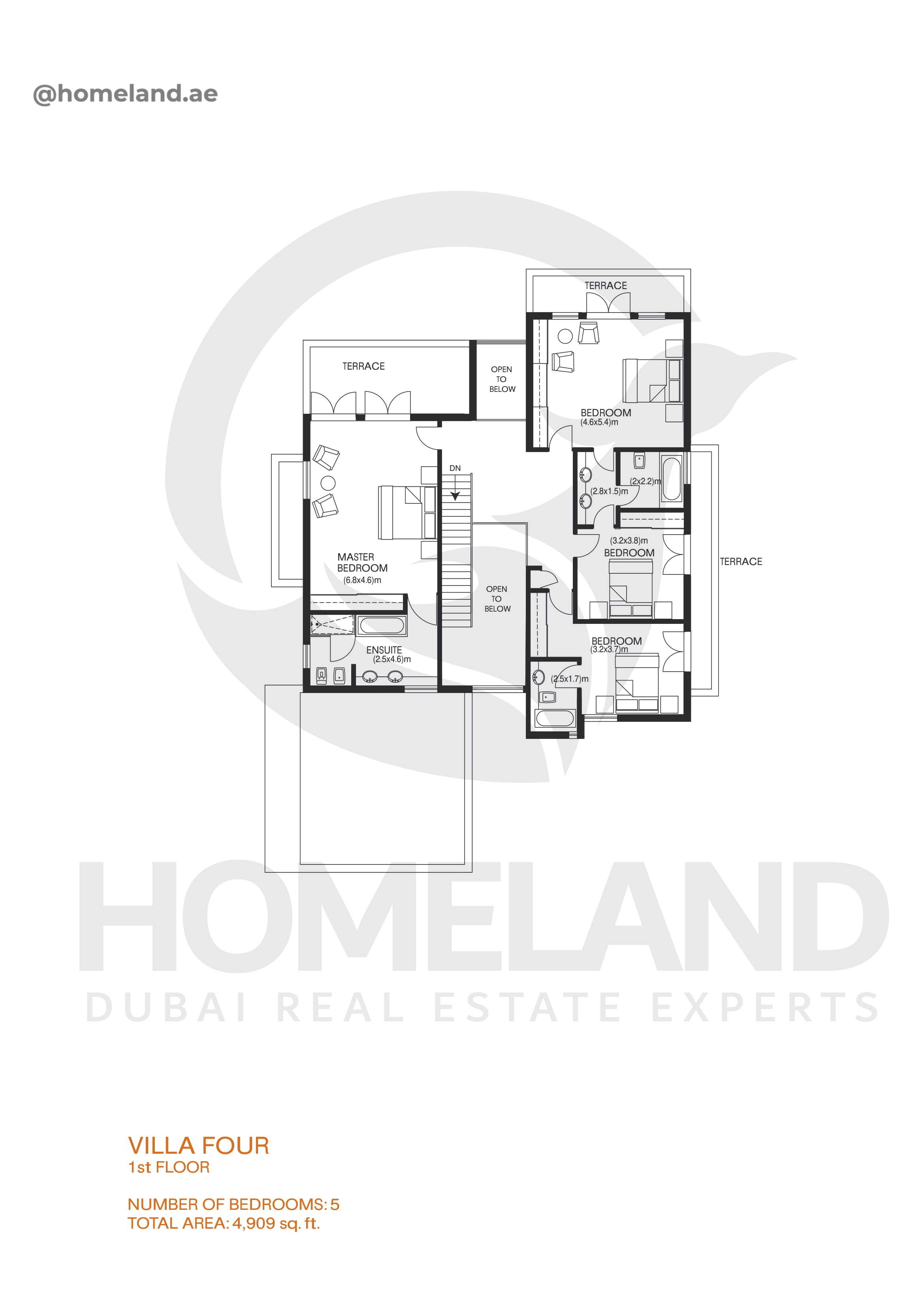 Savannah, Villa Four, 5 BR, 4009 SQFT, First Floor