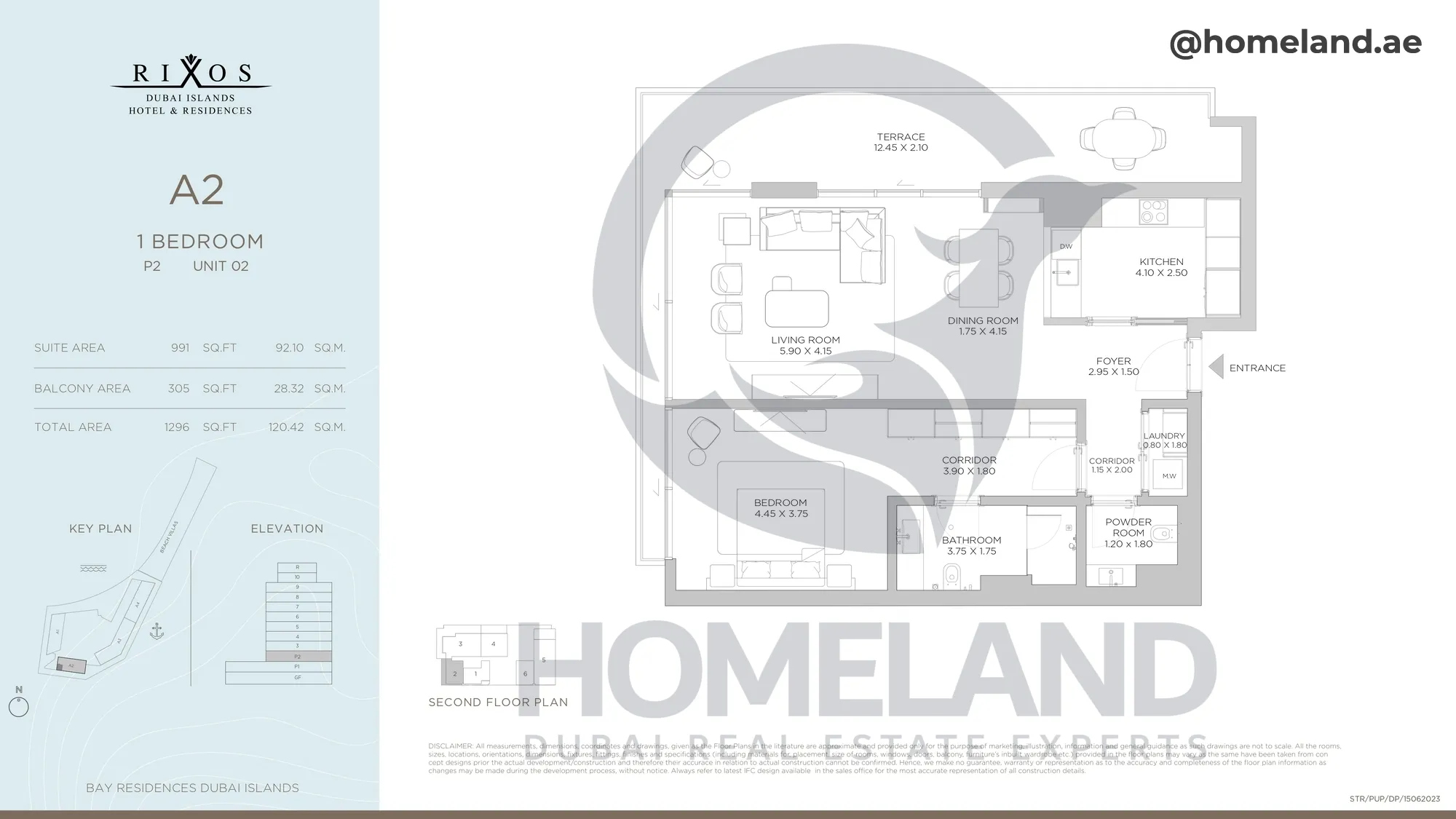 Rixos, A2, 1 BR, P2, Unit 02, 1296 SQFT