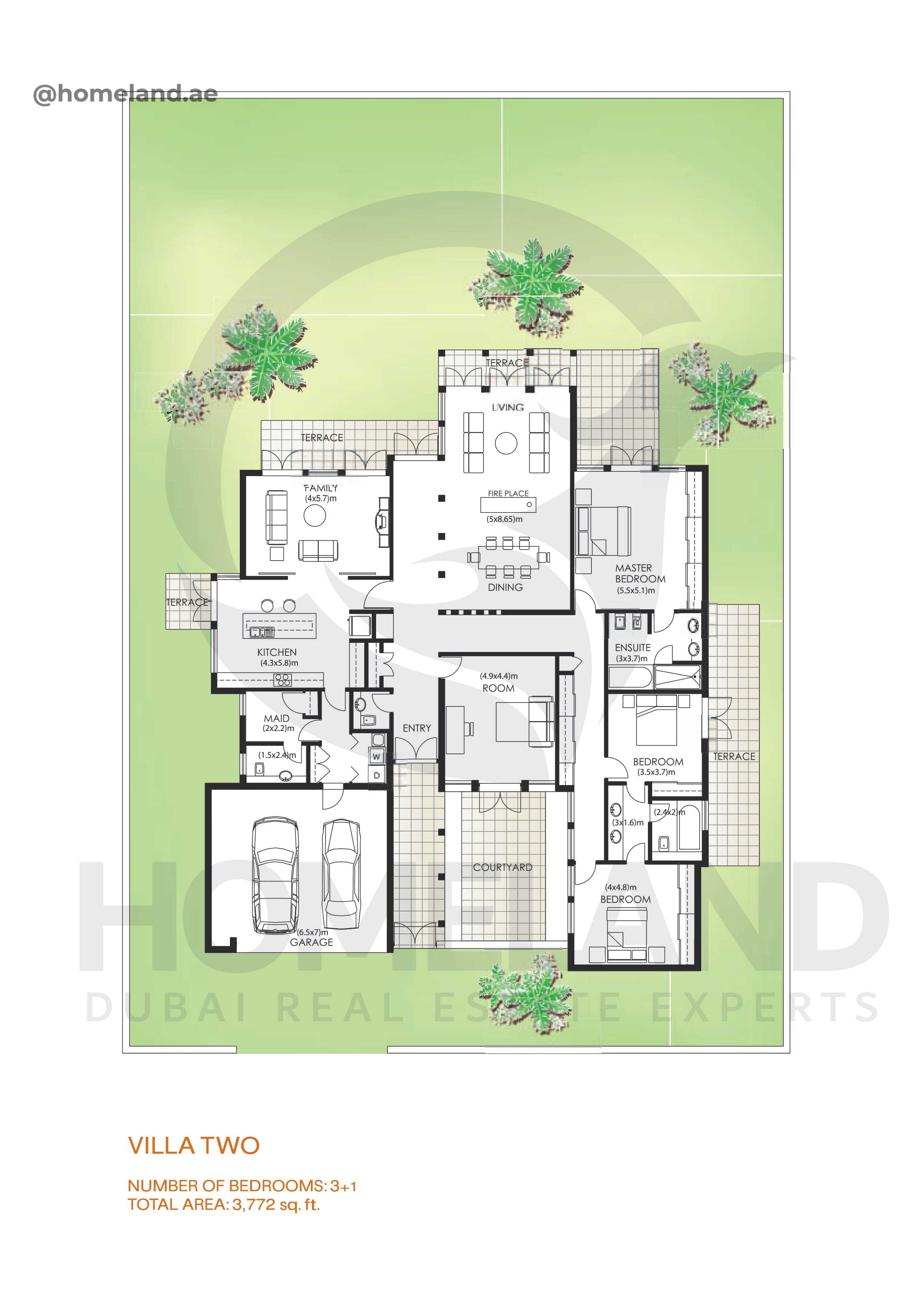 Savannah, Villa Two, 3 BR+Maid, 3772 SQFT