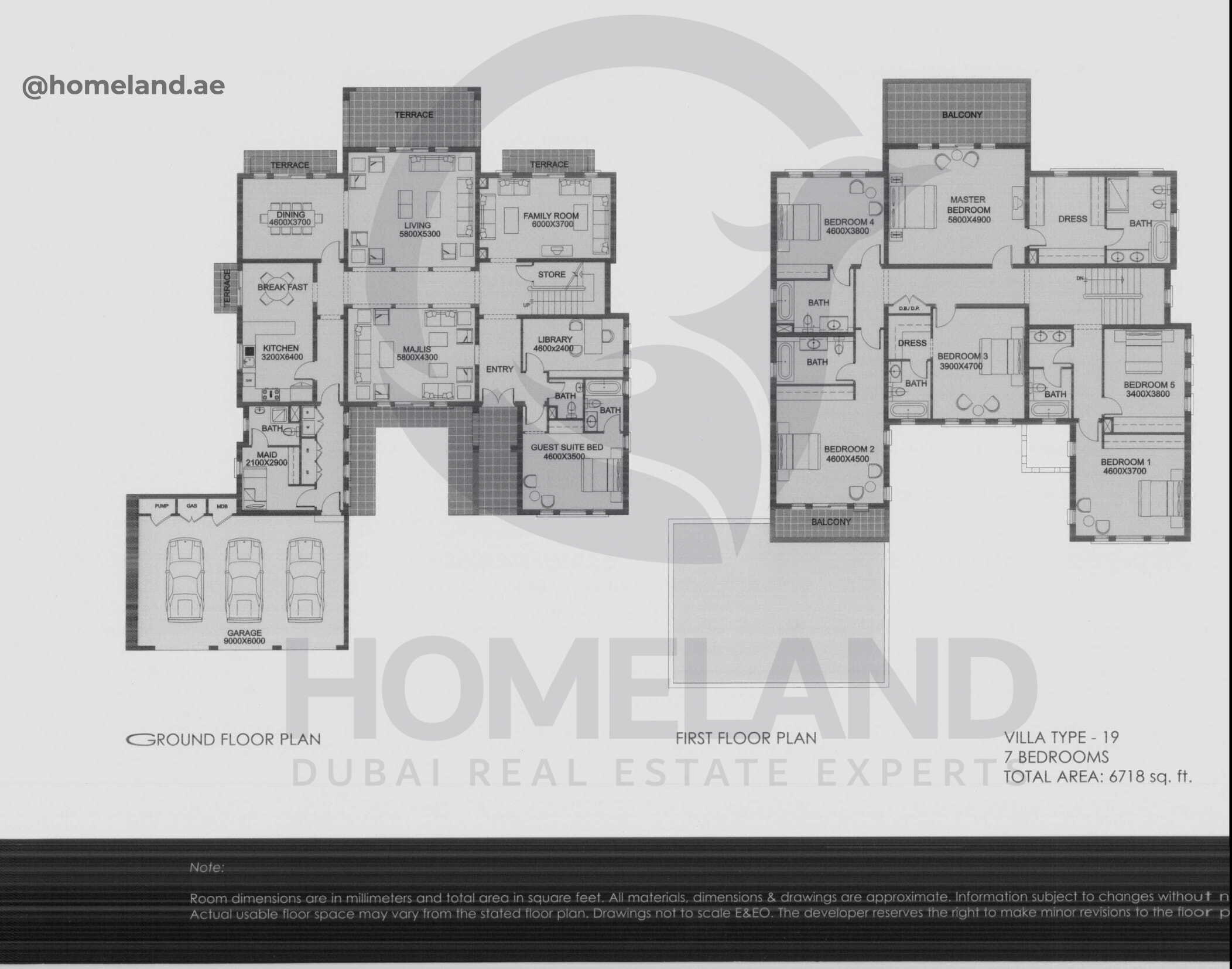 Terra Nova, Type 19, 7 BR, 6718 SQFT