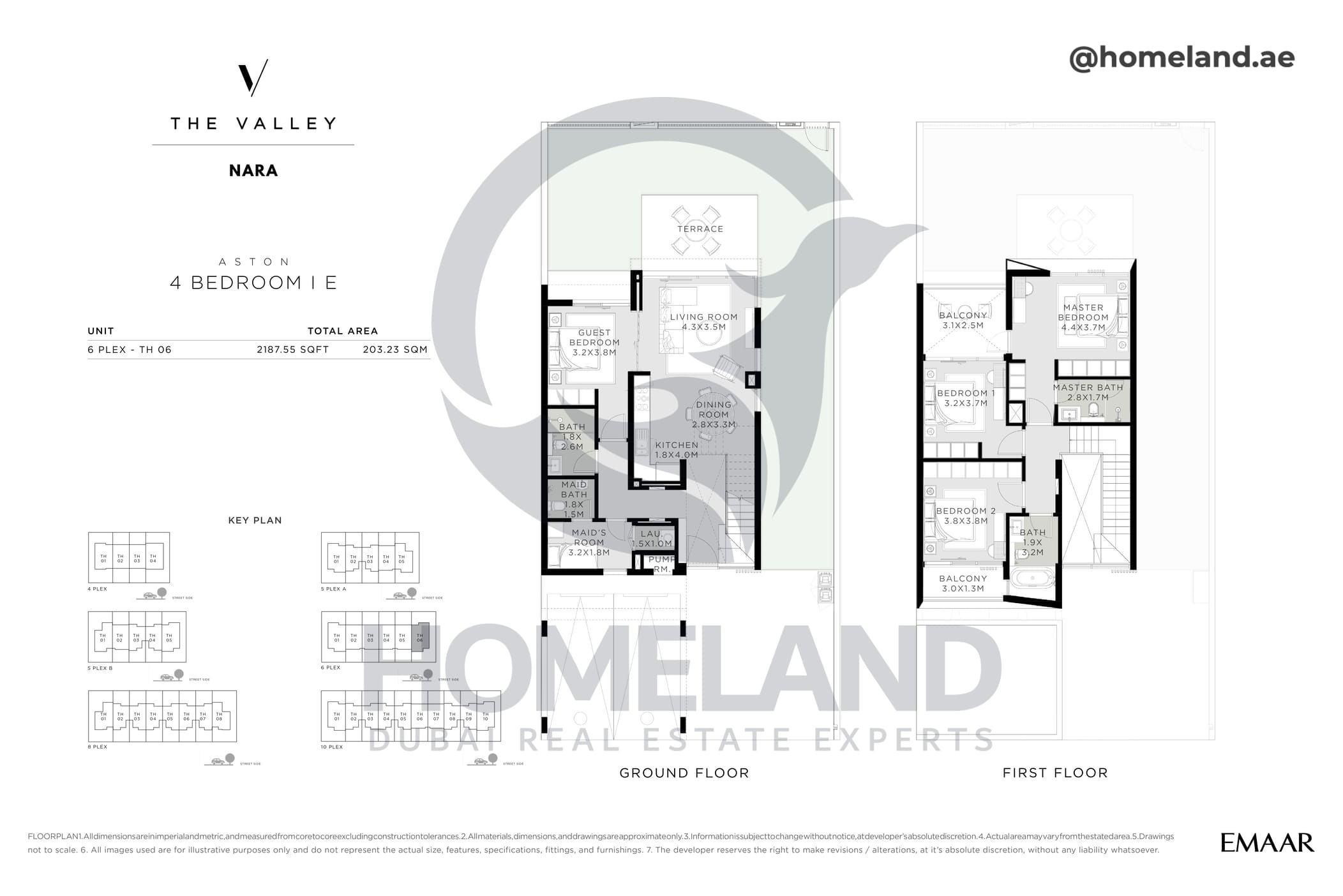 The Valley, Nara, Aston, 4 BR, Type E, Unit 6 Plex - TH 06. 2187 SQFT
