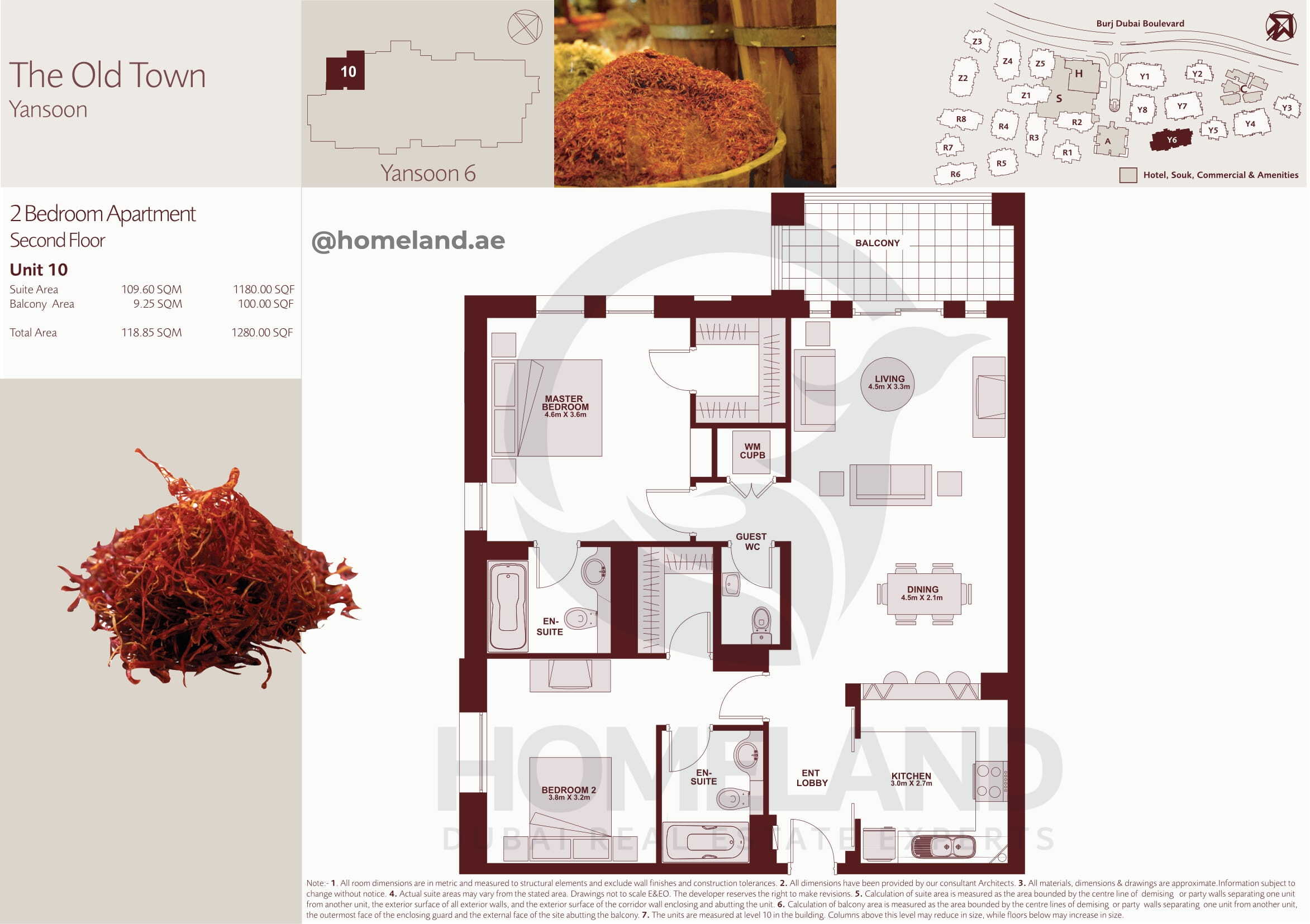 The Old Town Yansoon 6, Second Floor, 2 BR, Unit 10, 1280 SQFT