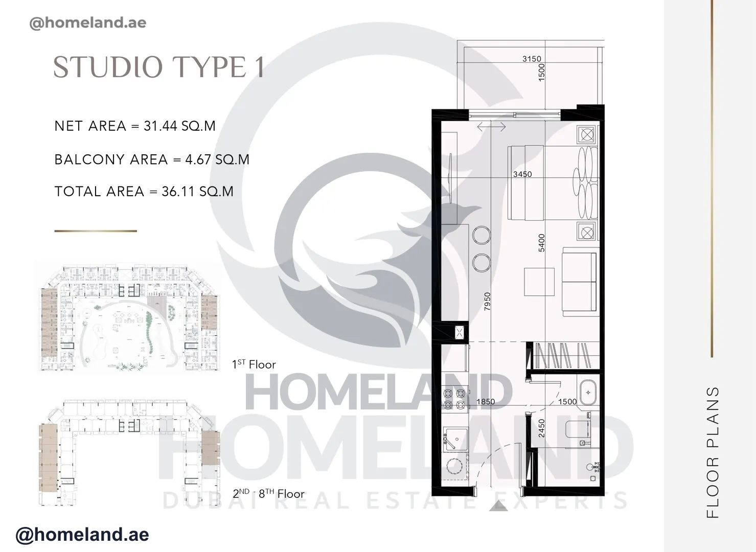 Laya Heights, Studio, Type 1, 387 SQFT