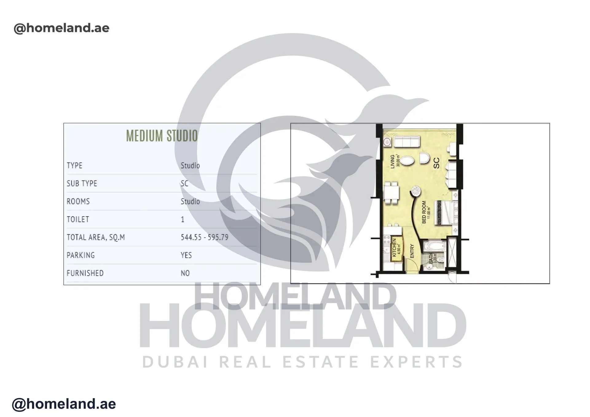 Sky Gardens, Type SC, 595 SQFT