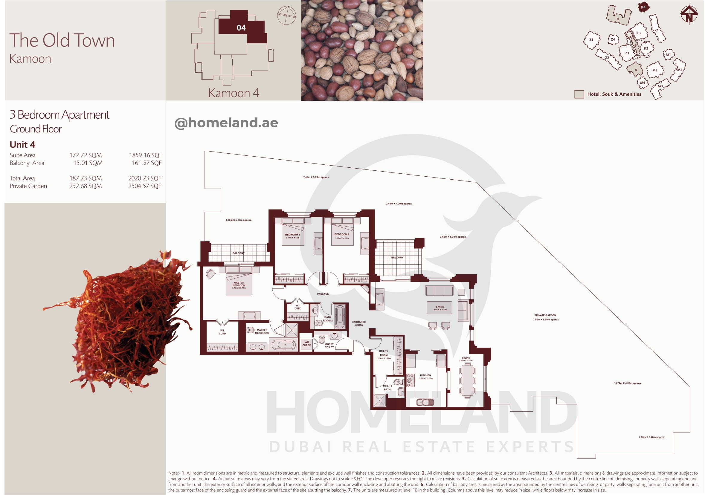 The Old Town Kamoon 4, Ground Floor, 3 BR, Unit 4, 2020+Garden SQFT