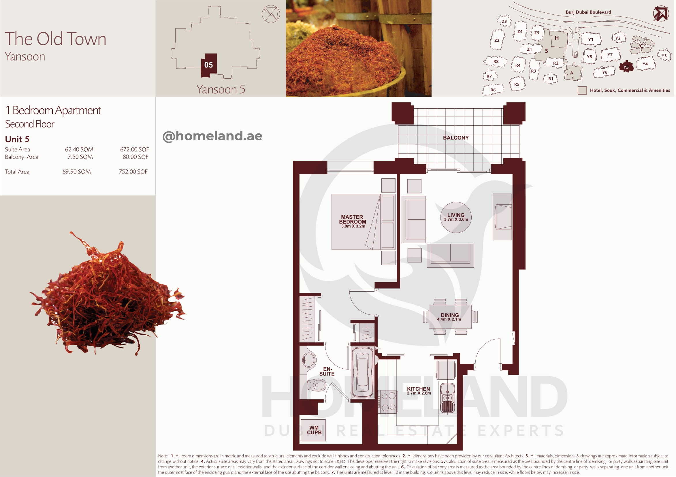 The Old Town Yansoon 5, Second Floor, 1 BR, Unit 5, 752 SQFT