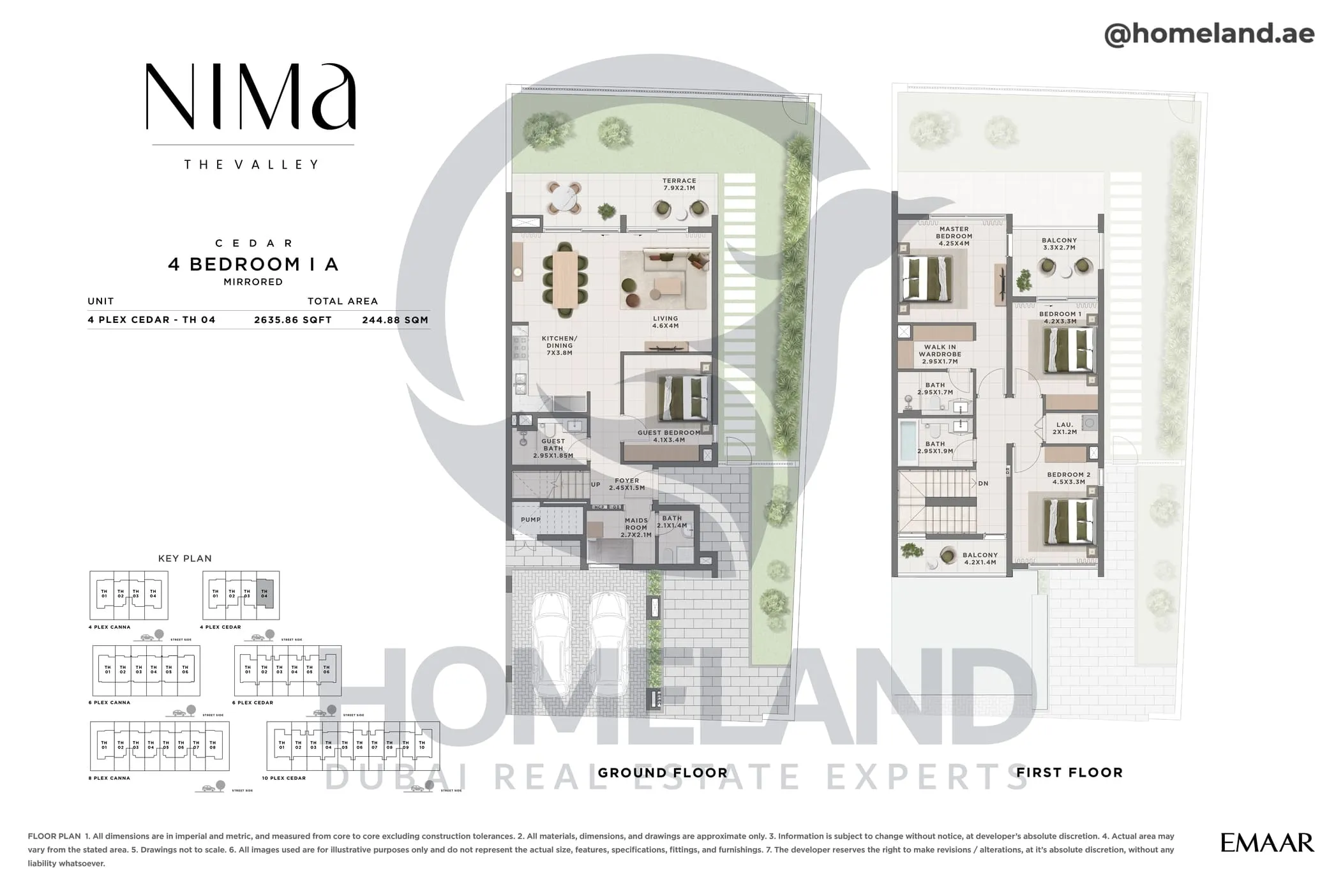 Nima, Cedar, 4 BR, Type A, Unit 4 Plex Cedar TH 01, 2635 SQFT